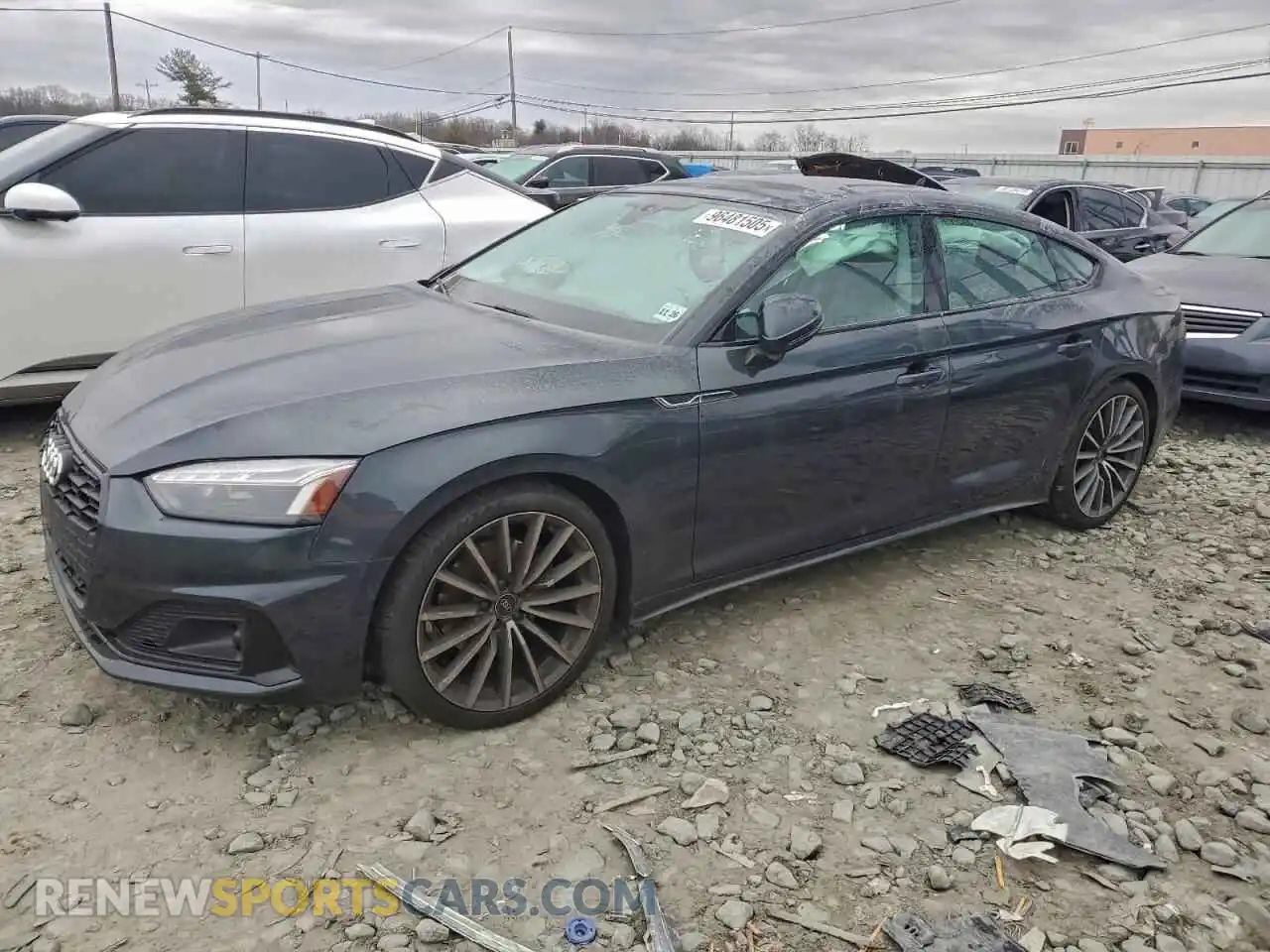 1 Photograph of a damaged car WAUCBCF52NA006022 AUDI A5 2022