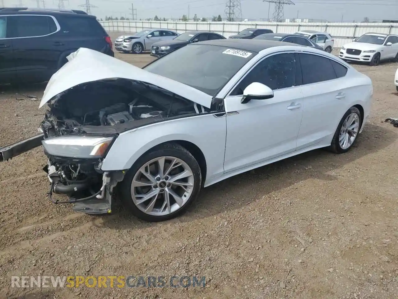 1 Photograph of a damaged car WAUCBCF52NA030031 AUDI A5 2022