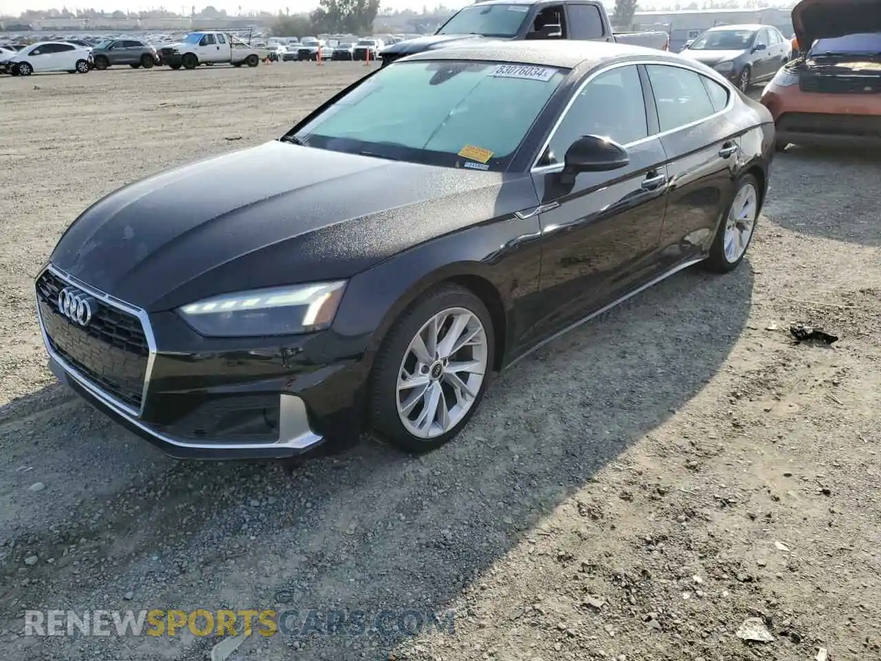 1 Photograph of a damaged car WAUCBCF53NA006241 AUDI A5 2022