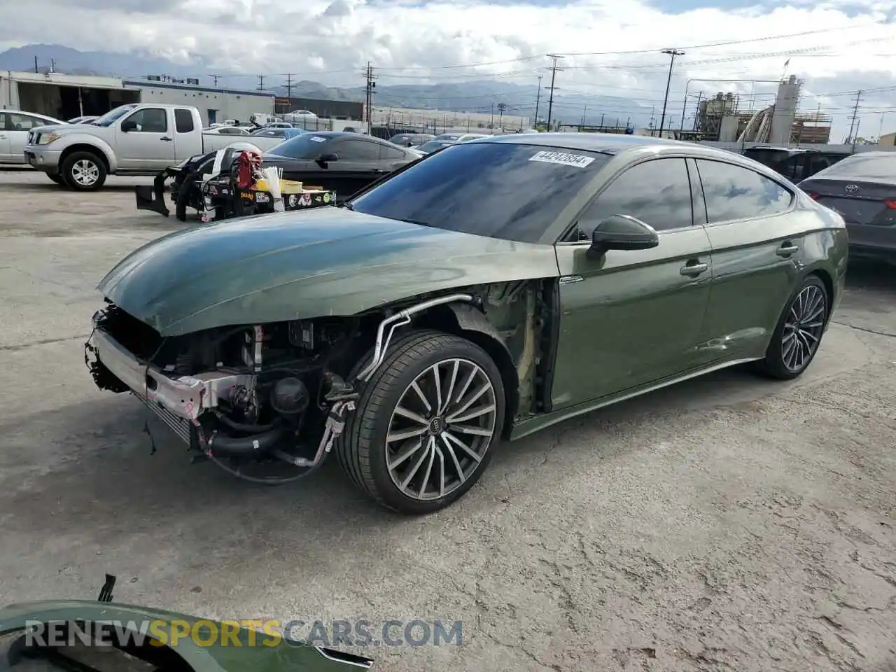 1 Photograph of a damaged car WAUCBCF53NA029499 AUDI A5 2022