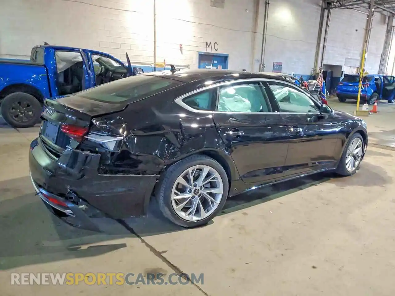 3 Photograph of a damaged car WAUCBCF56NA030341 AUDI A5 2022