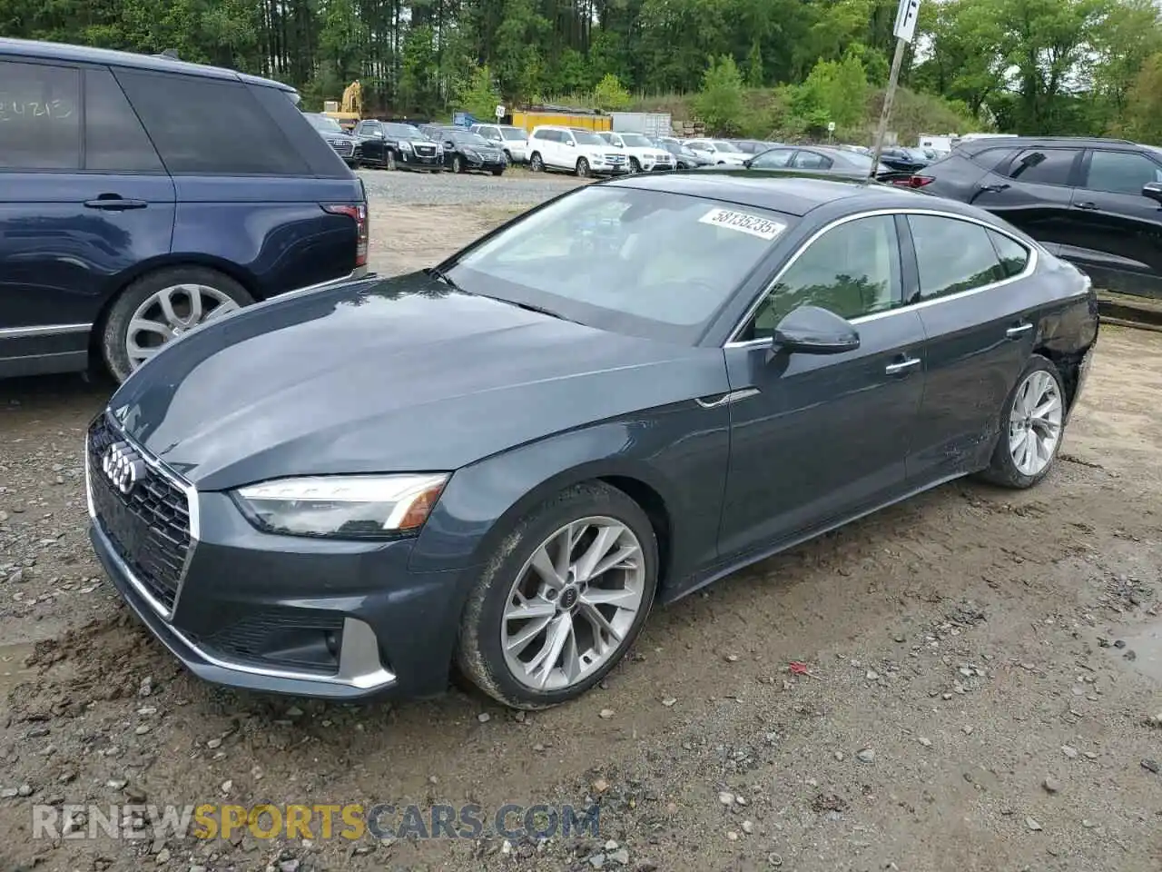 1 Photograph of a damaged car WAUCBCF57NA027982 AUDI A5 2022
