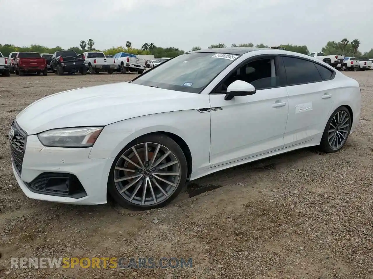 1 Photograph of a damaged car WAUCBCF58NA027585 AUDI A5 2022