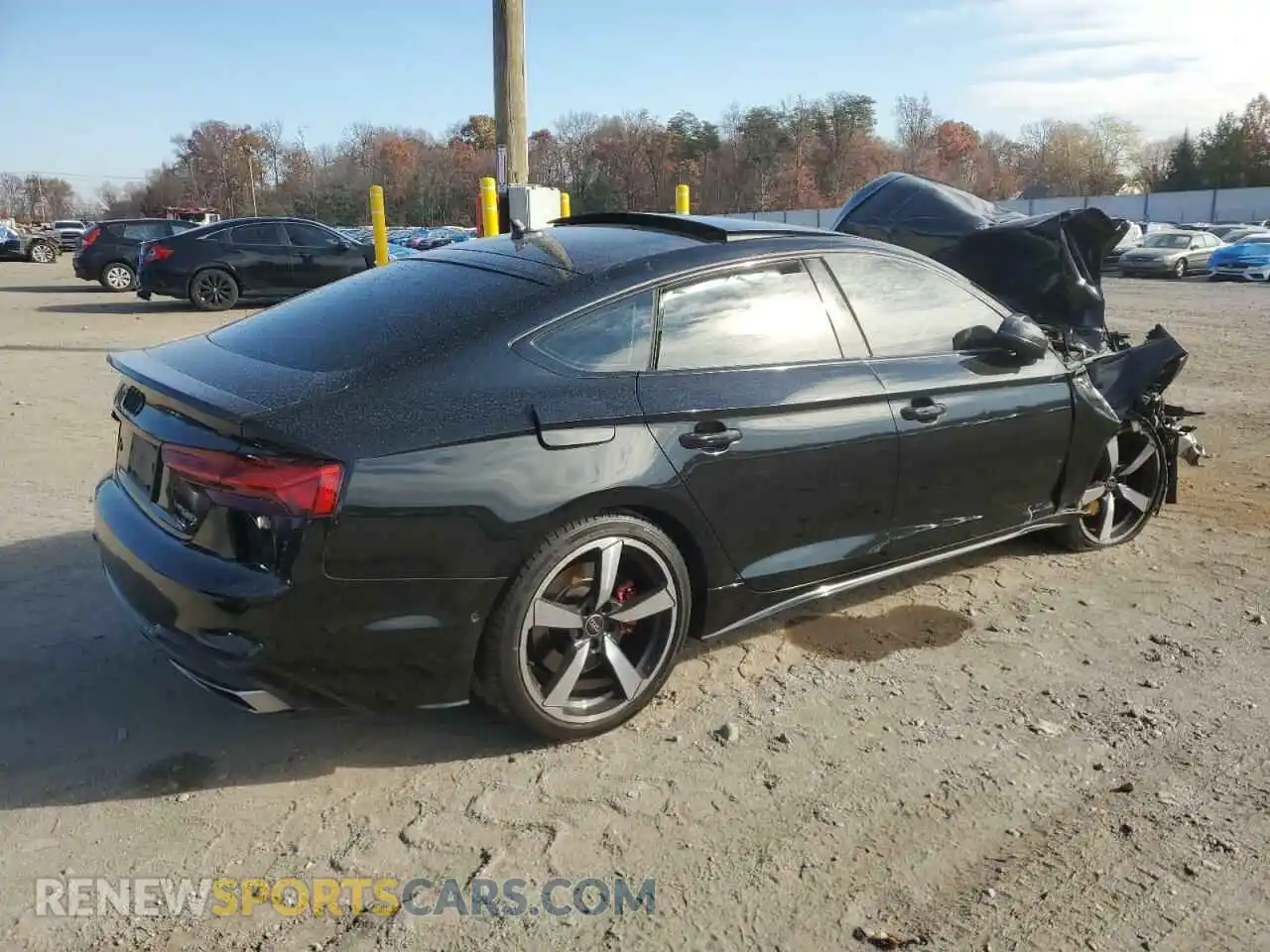 3 fotografías del automóvil dañado WAUEACF53NA040613 AUDI A5 2022