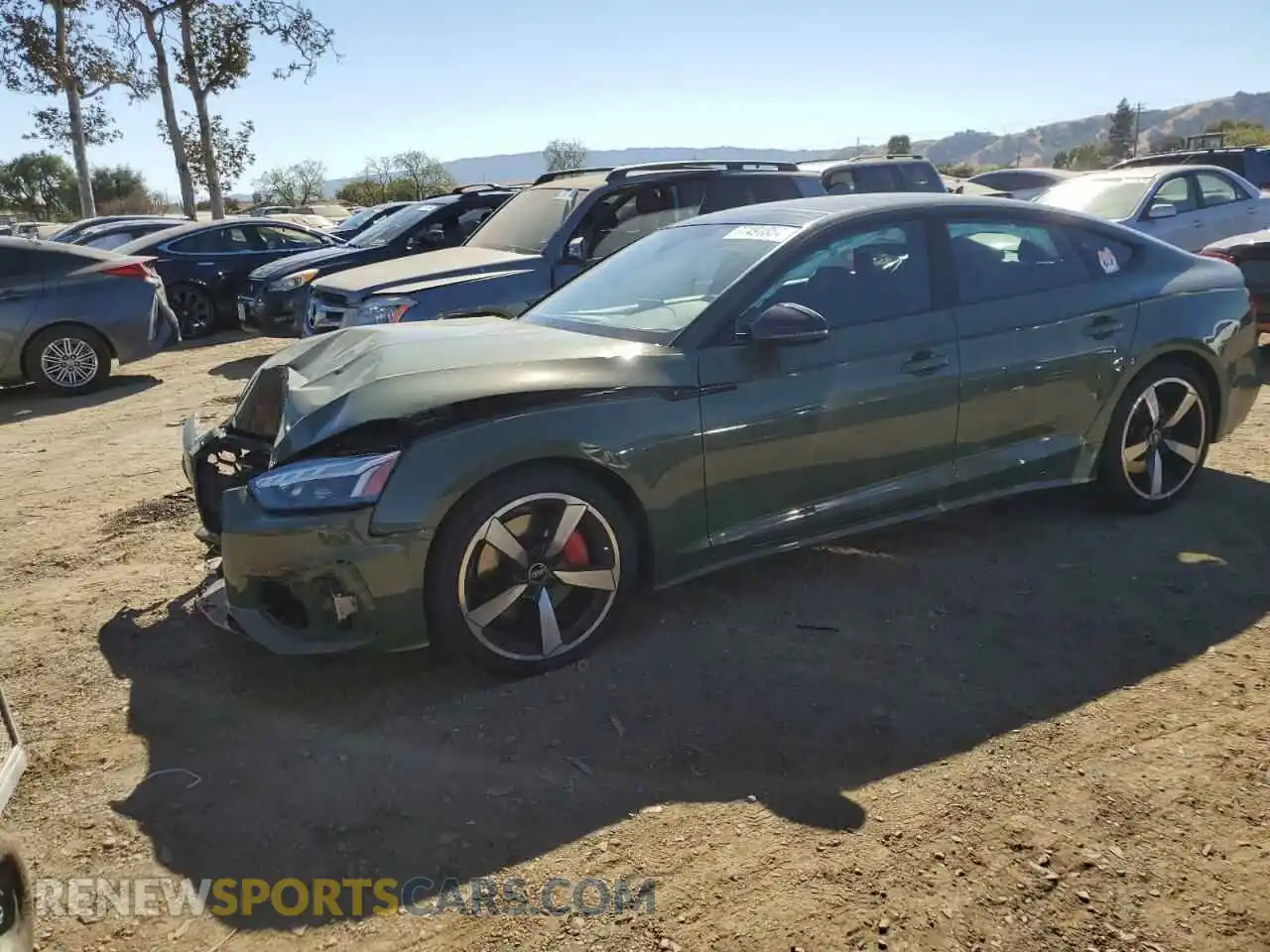 1 Photograph of a damaged car WAUFACF55NA040195 AUDI A5 2022