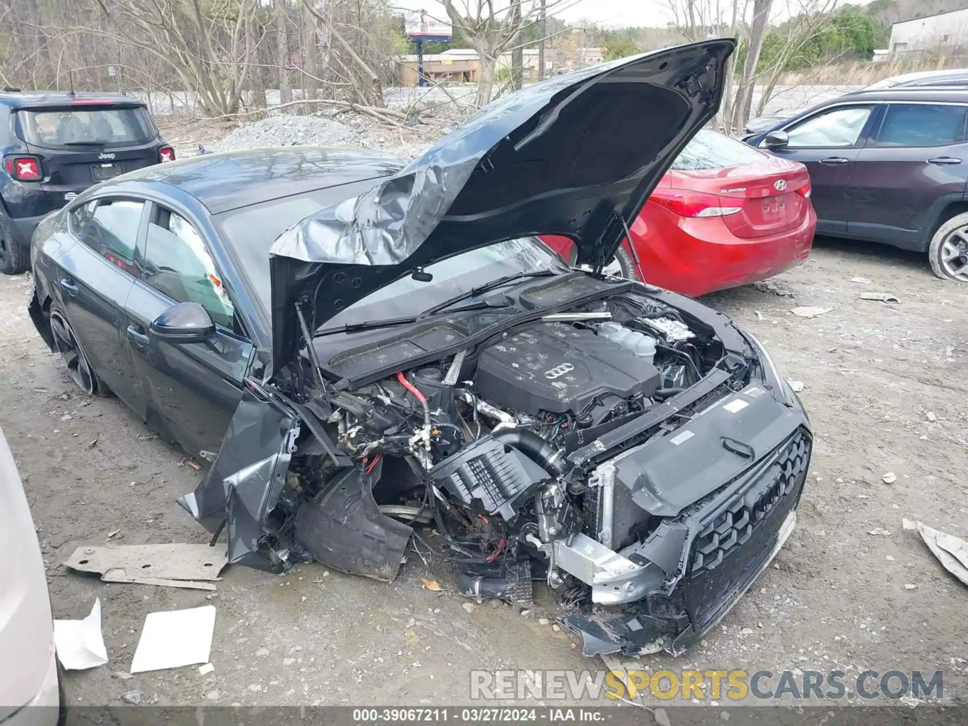 12 Photograph of a damaged car WAUFACF56NA035720 AUDI A5 2022
