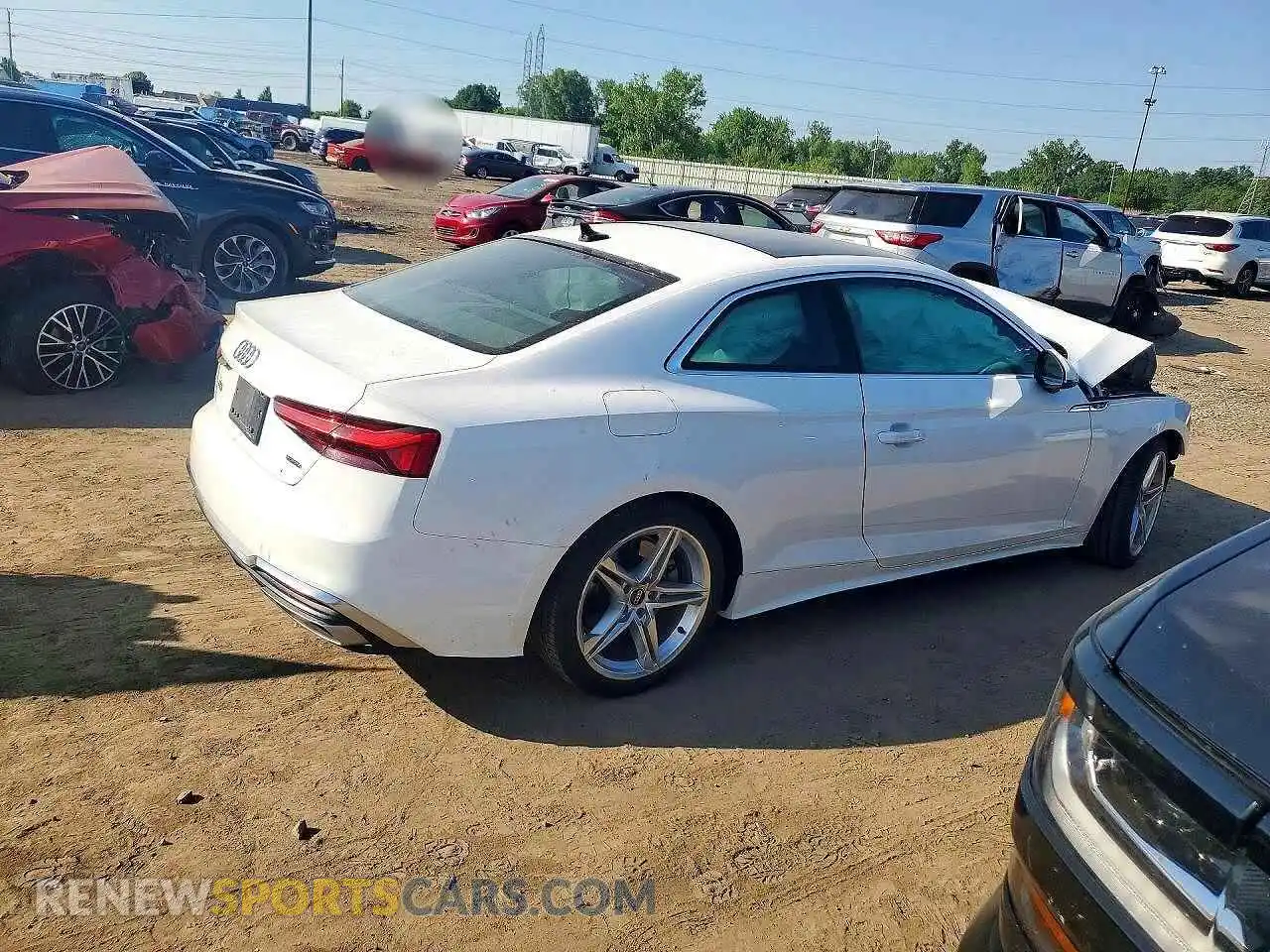 3 Фотография поврежденного автомобиля WAUSAAF56NA039866 AUDI A5 2022