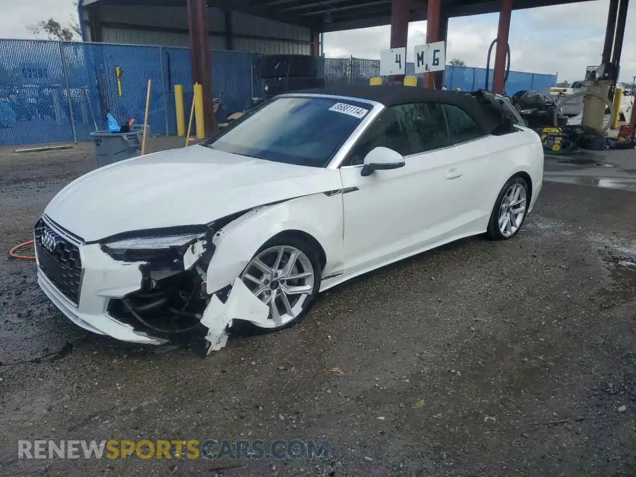 1 Photograph of a damaged car WAU4AGF59PN008750 AUDI A5 2023