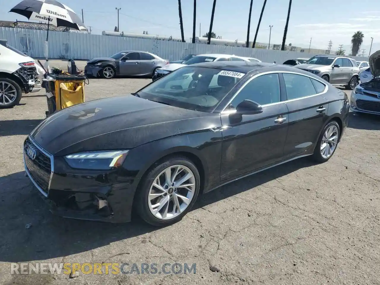1 Photograph of a damaged car WAUABCF51PA017295 AUDI A5 2023