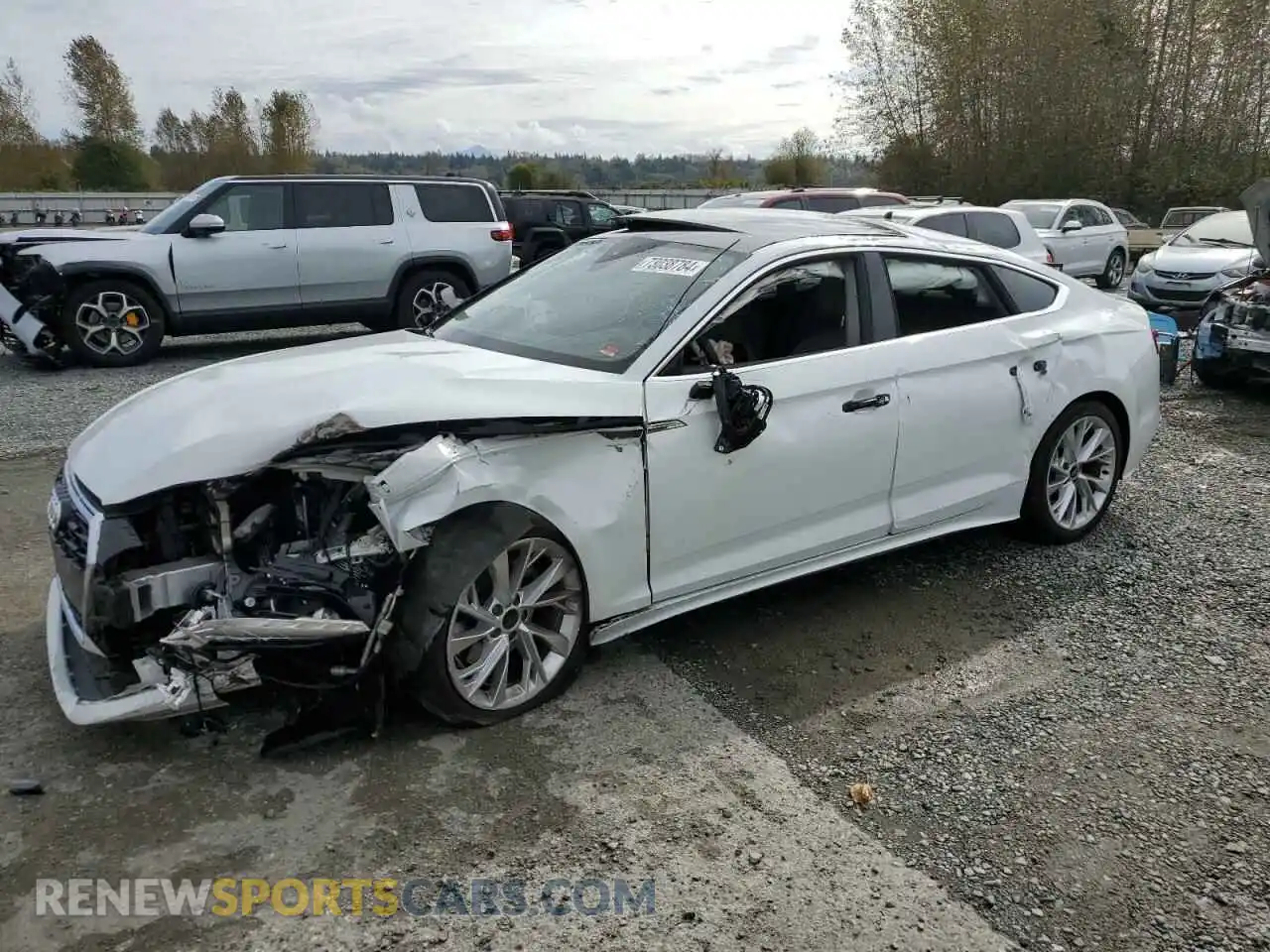 1 Photograph of a damaged car WAUABCF55PA017039 AUDI A5 2023