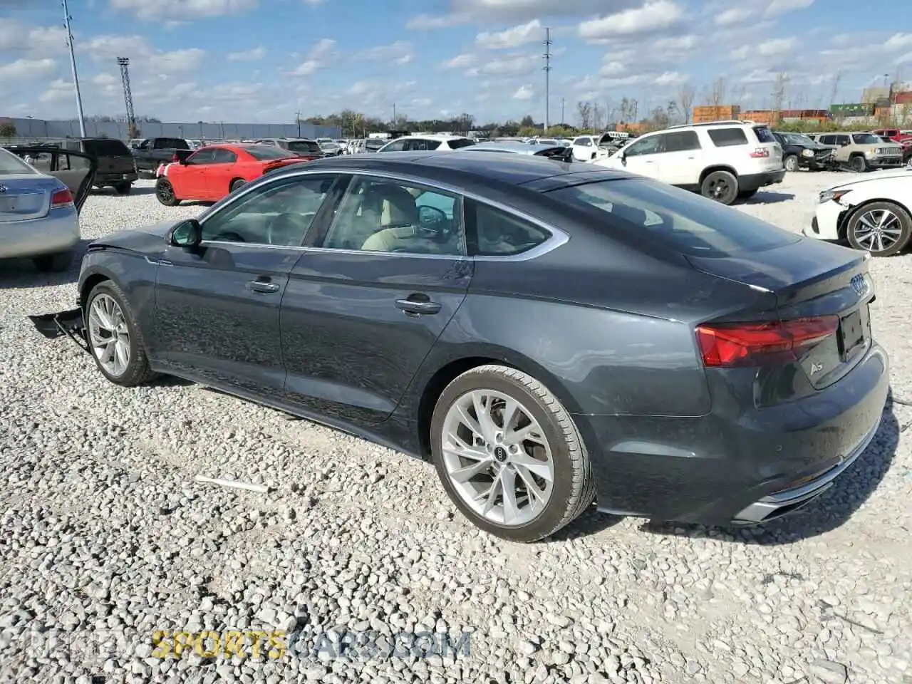 2 Photograph of a damaged car WAUABCF5XPA022060 AUDI A5 2023