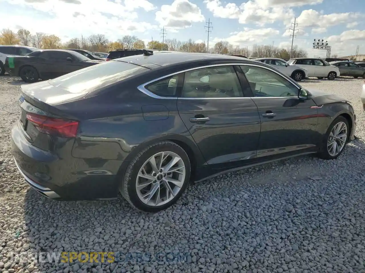 3 Photograph of a damaged car WAUABCF5XPA022060 AUDI A5 2023