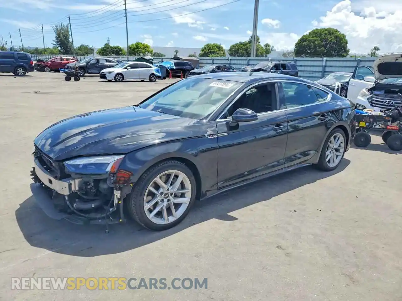 1 Photograph of a damaged car WAUDACF52PA022618 AUDI A5 2023