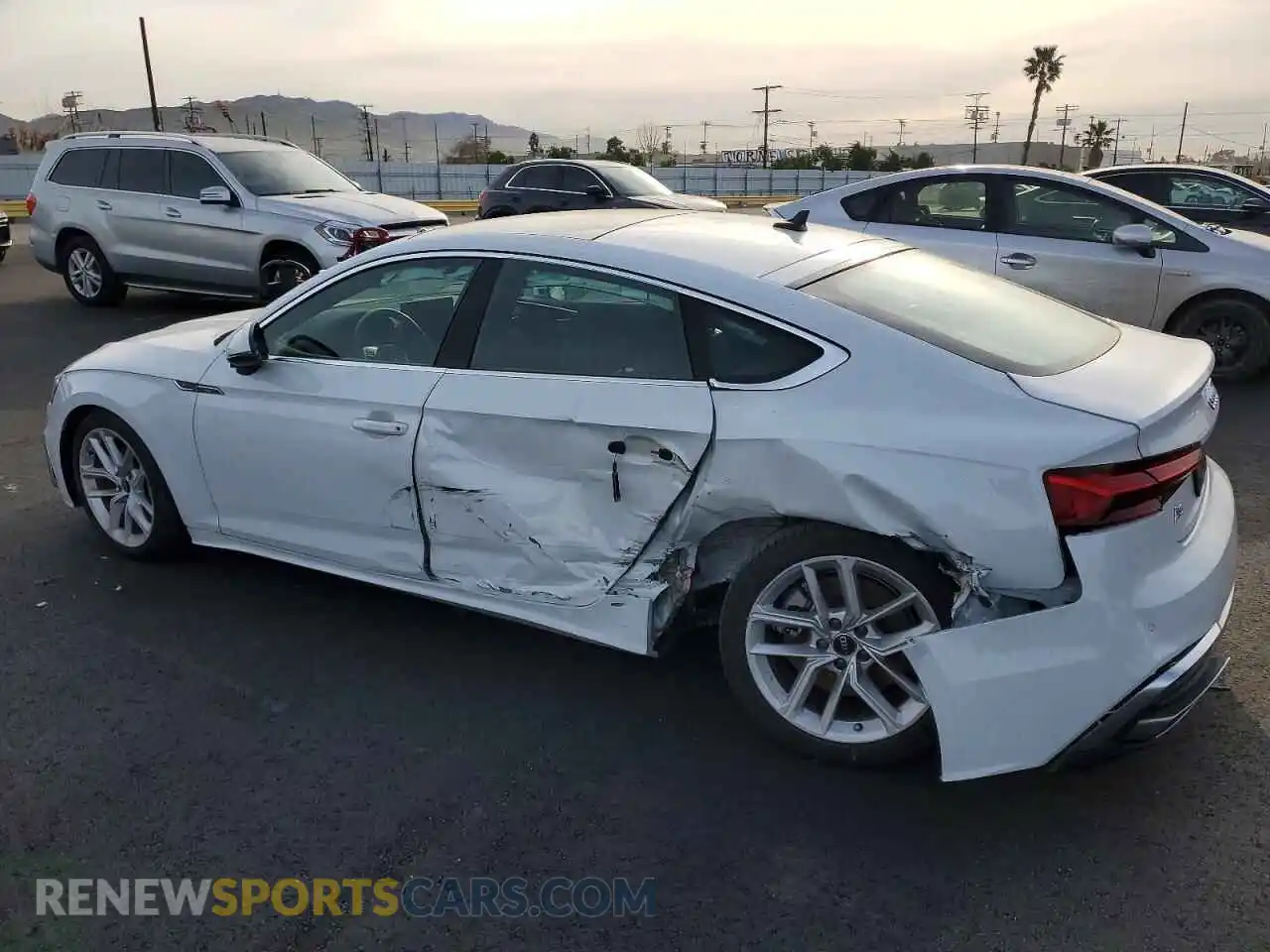 2 Photograph of a damaged car WAUDACF56PA048350 AUDI A5 2023