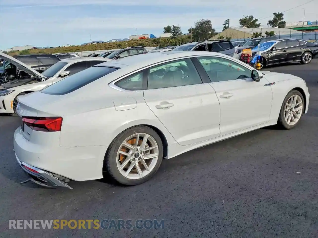 3 Photograph of a damaged car WAUDACF56PA048350 AUDI A5 2023