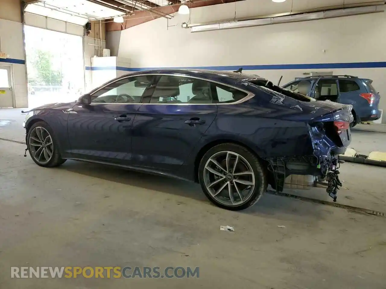 2 Photograph of a damaged car WAUFACF58PA029856 AUDI A5 2023