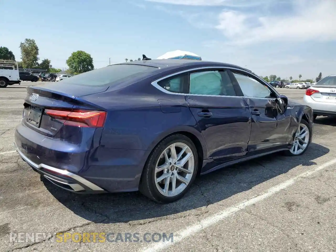 3 Photograph of a damaged car WAUFACF5XPA049980 AUDI A5 2023