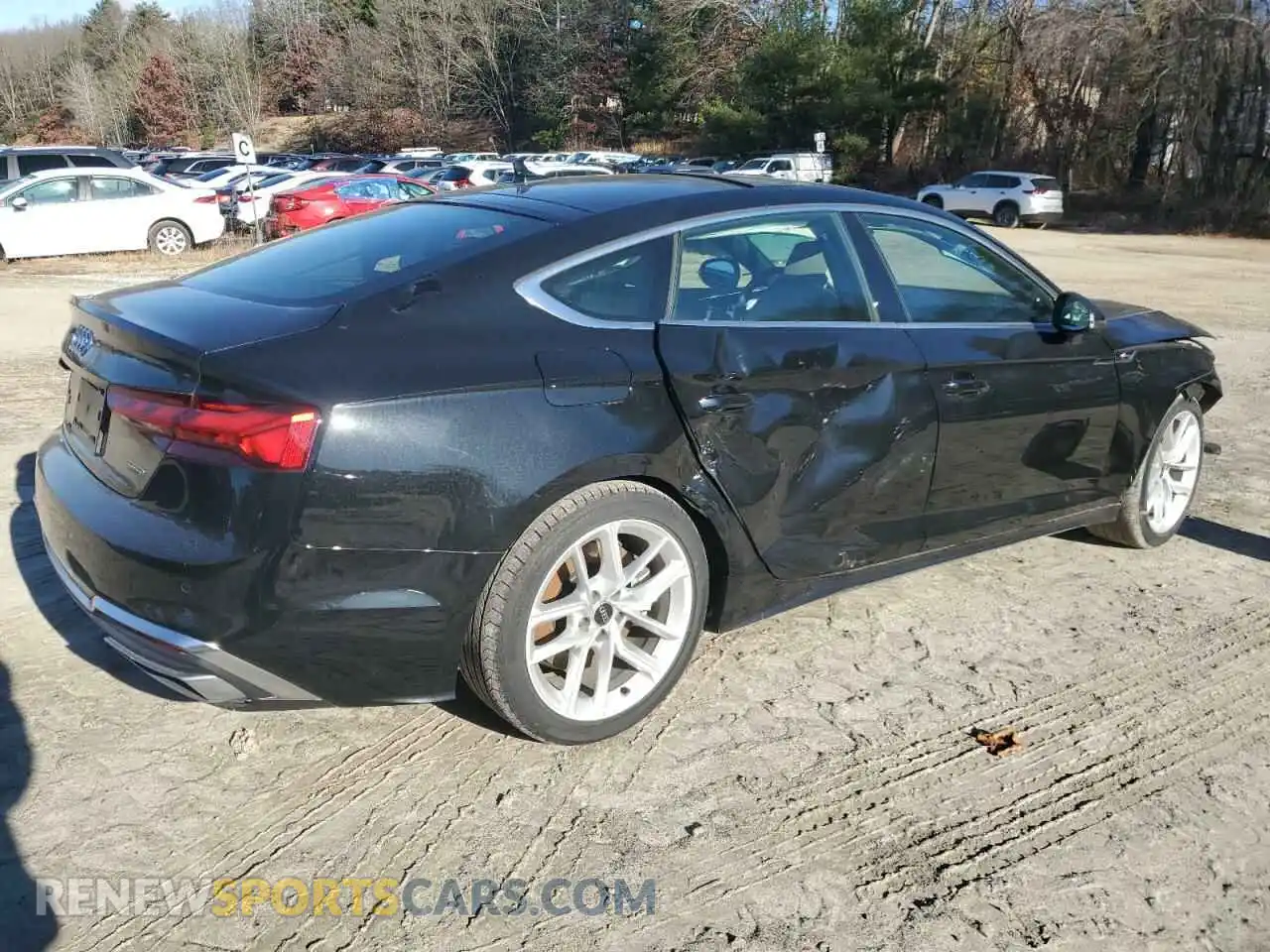 3 Photograph of a damaged car WAUFACF58RA096363 AUDI A5 2024