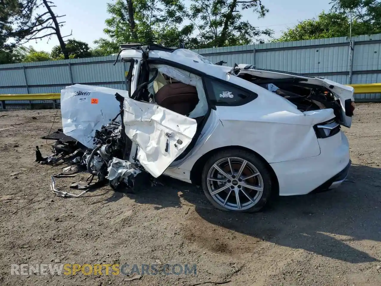 2 Photograph of a damaged car WAUDACF54SA005473 AUDI A5 2025