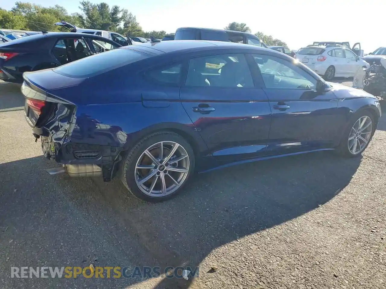 3 Photograph of a damaged car WAUDACF54SA010849 AUDI A5 2025