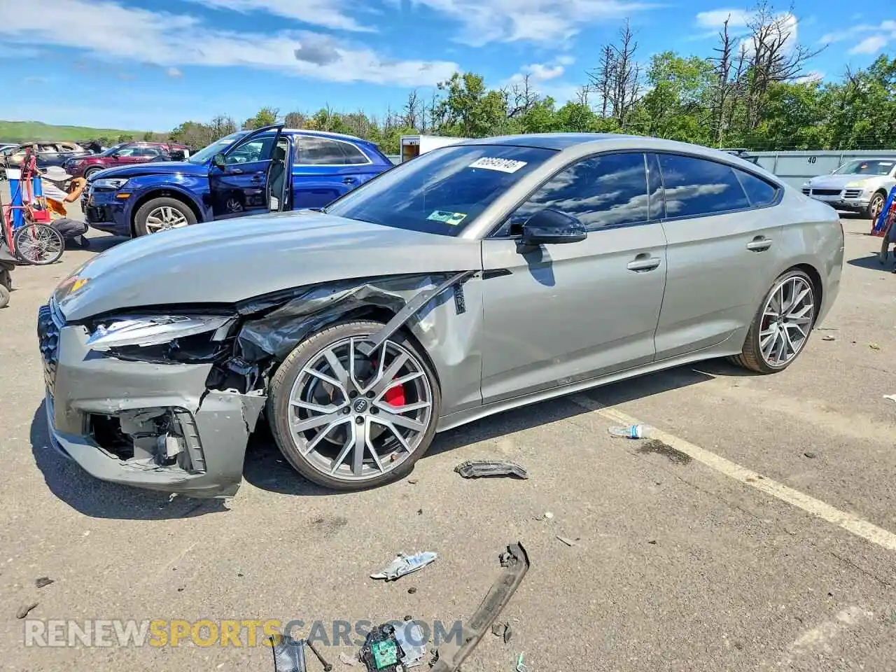 1 fotografías del automóvil dañado WAUFACF57SA015147 AUDI A5 2025