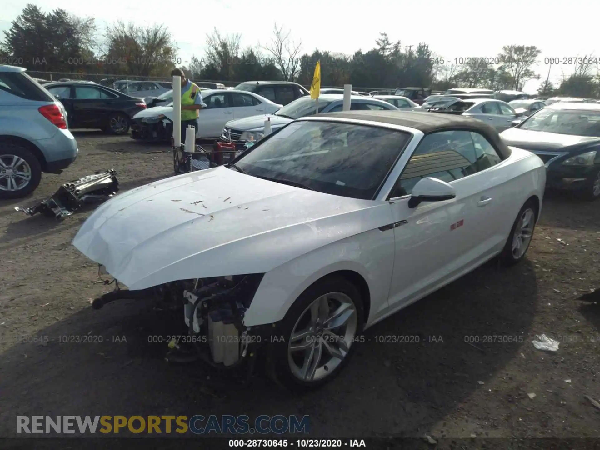 2 Photograph of a damaged car WAUWNGF59KN010360 AUDI A5 CABRIOLET 2019