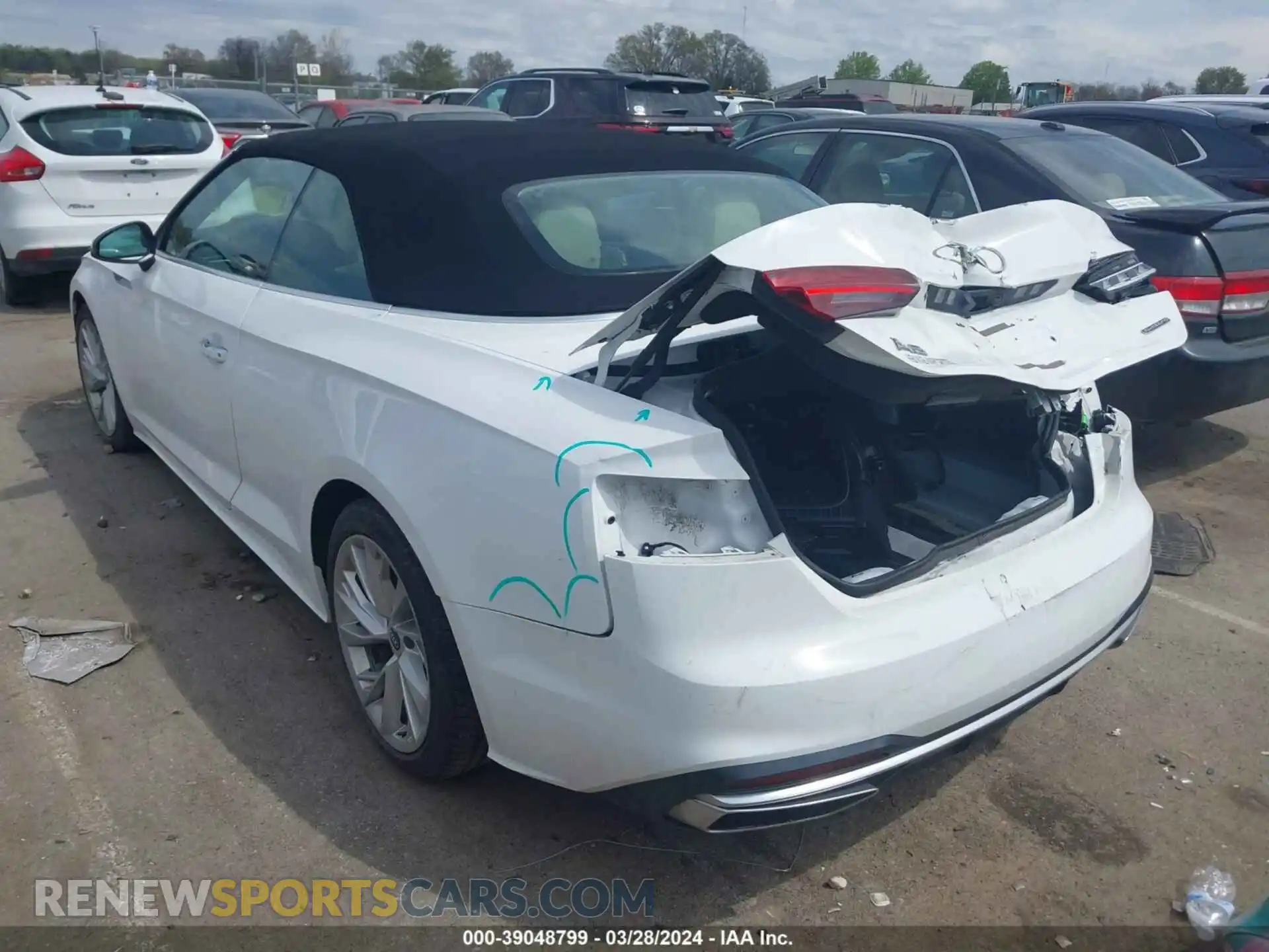 3 Photograph of a damaged car WAU2AGF51MN002489 AUDI A5 CABRIOLET 2021