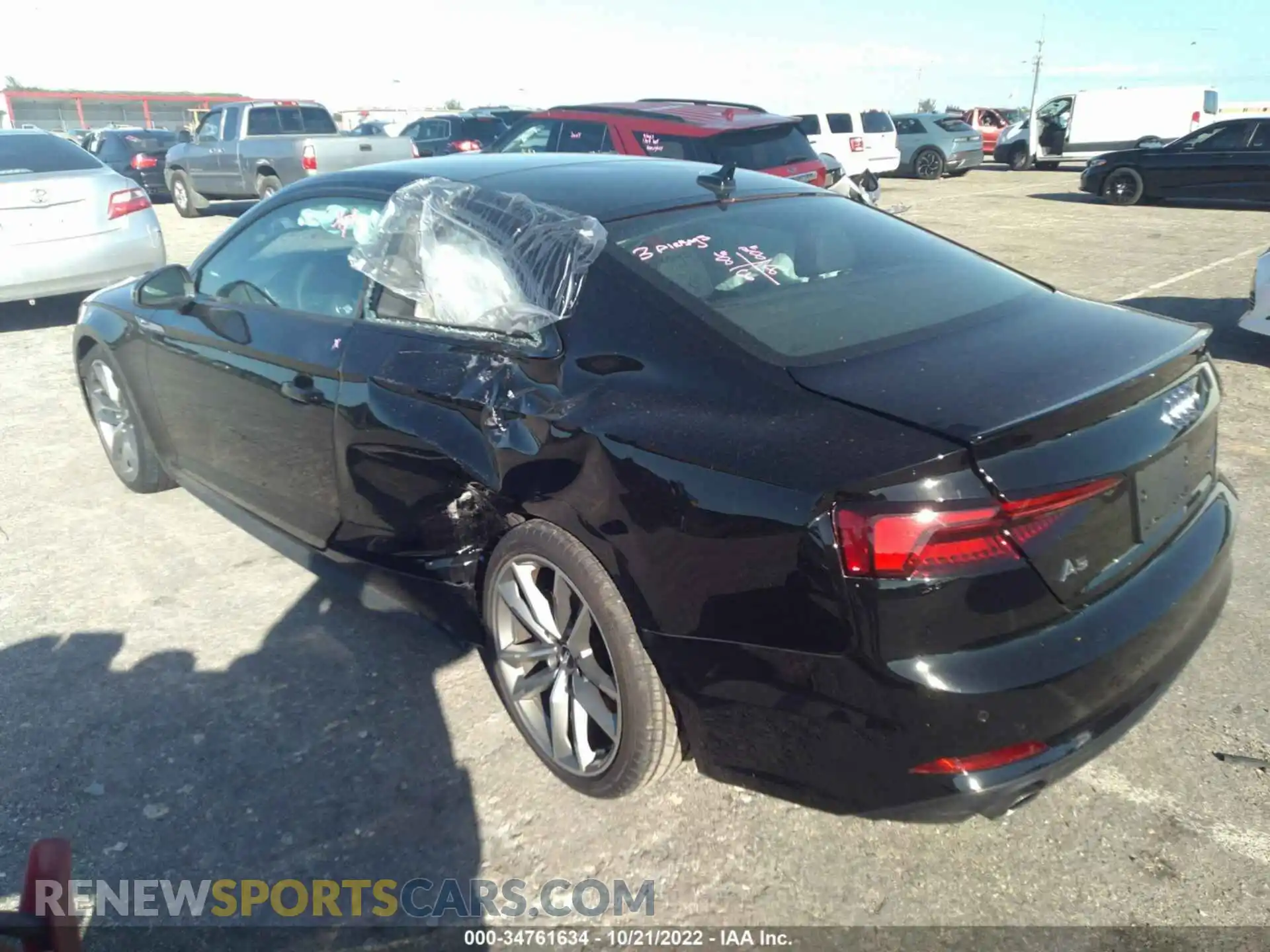 3 Photograph of a damaged car WAUTNAF58KA060495 AUDI A5 COUPE 2019