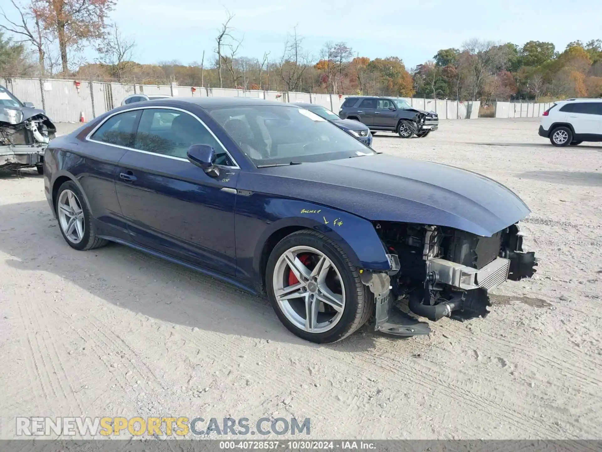 1 Photograph of a damaged car WAUSAAF52MA011173 AUDI A5 COUPE 2021