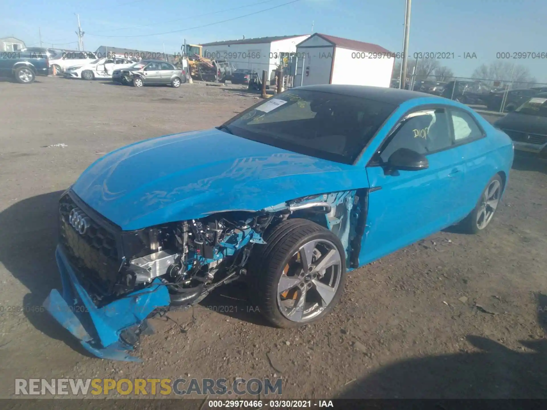 2 Photograph of a damaged car WAUTAAF51MA011248 AUDI A5 COUPE 2021