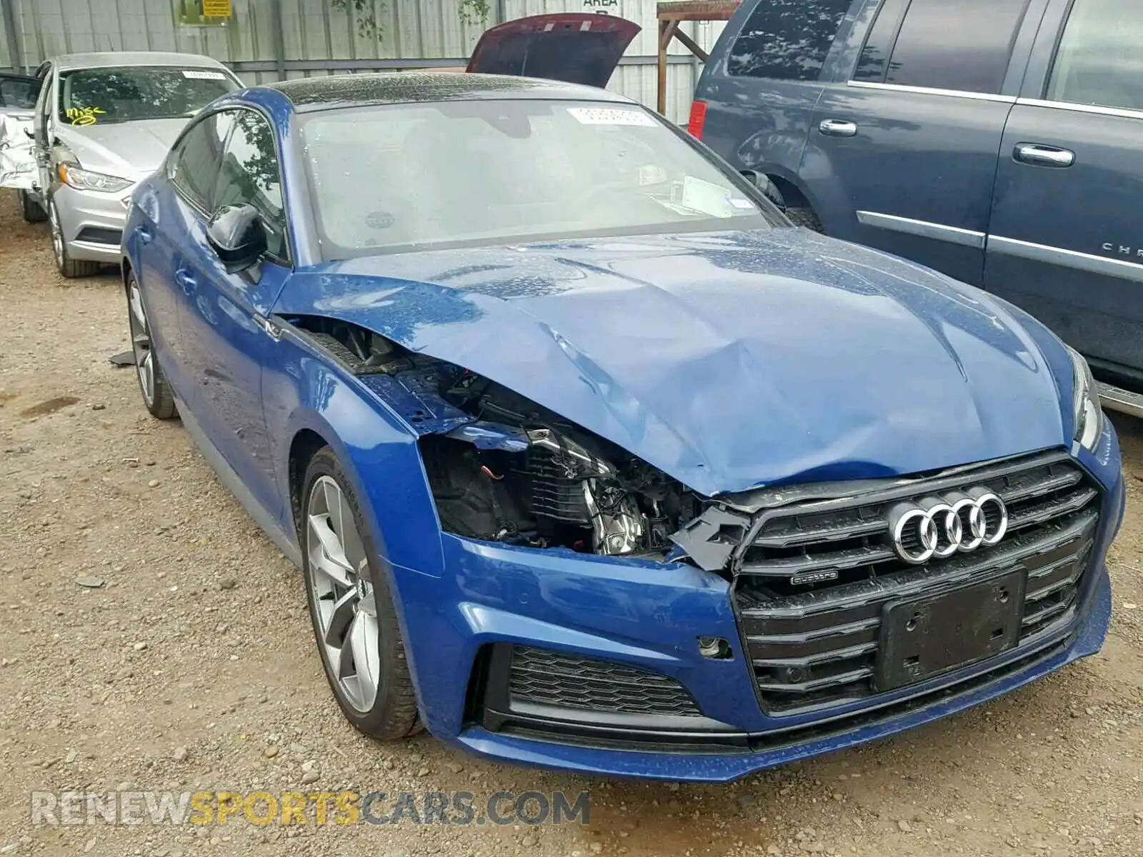 1 Photograph of a damaged car WAUENDF50KA021443 AUDI A5 PREMIUM 2019