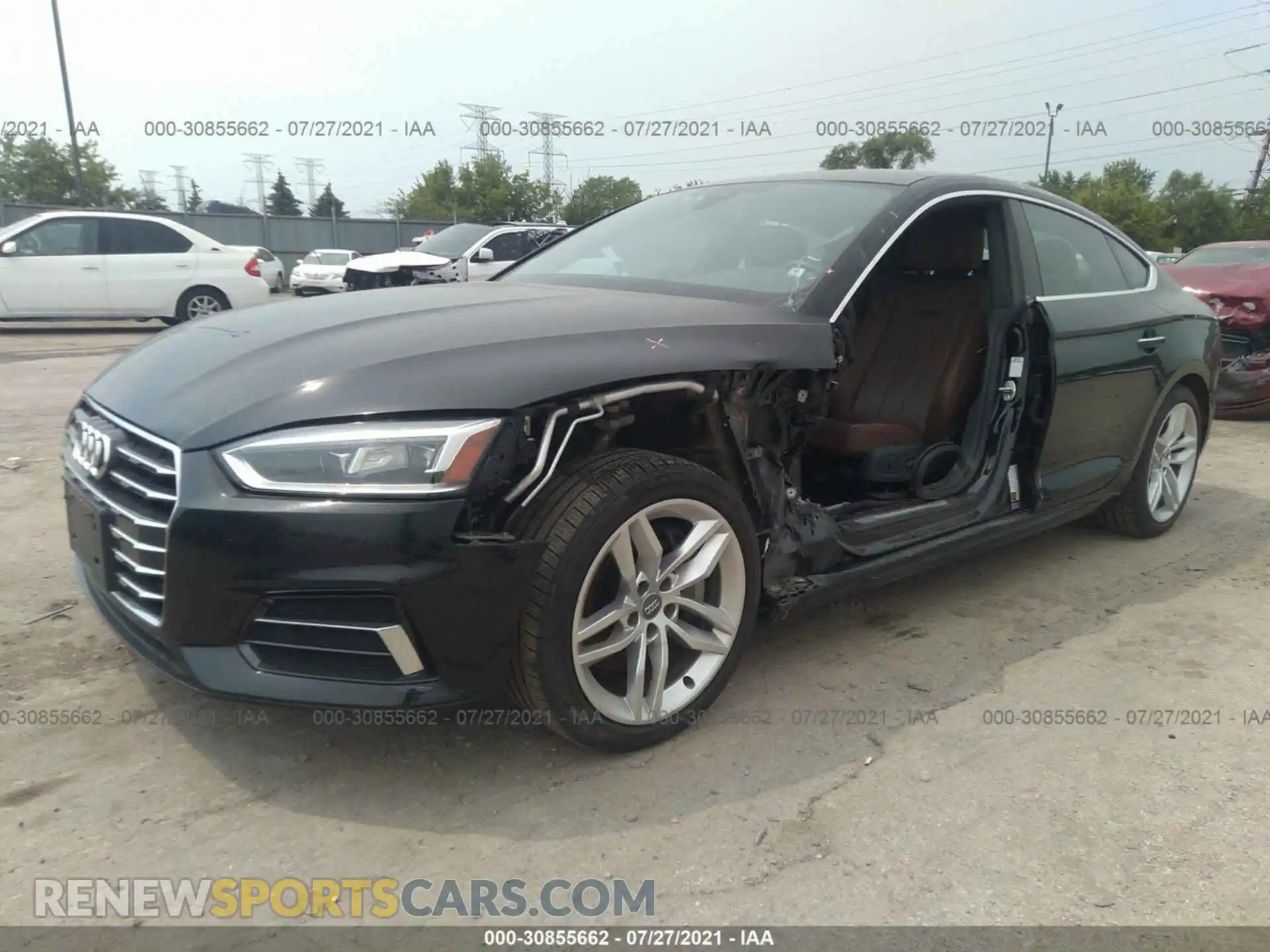 2 Photograph of a damaged car WAUANCF55KA063874 AUDI A5 SPORTBACK 2019