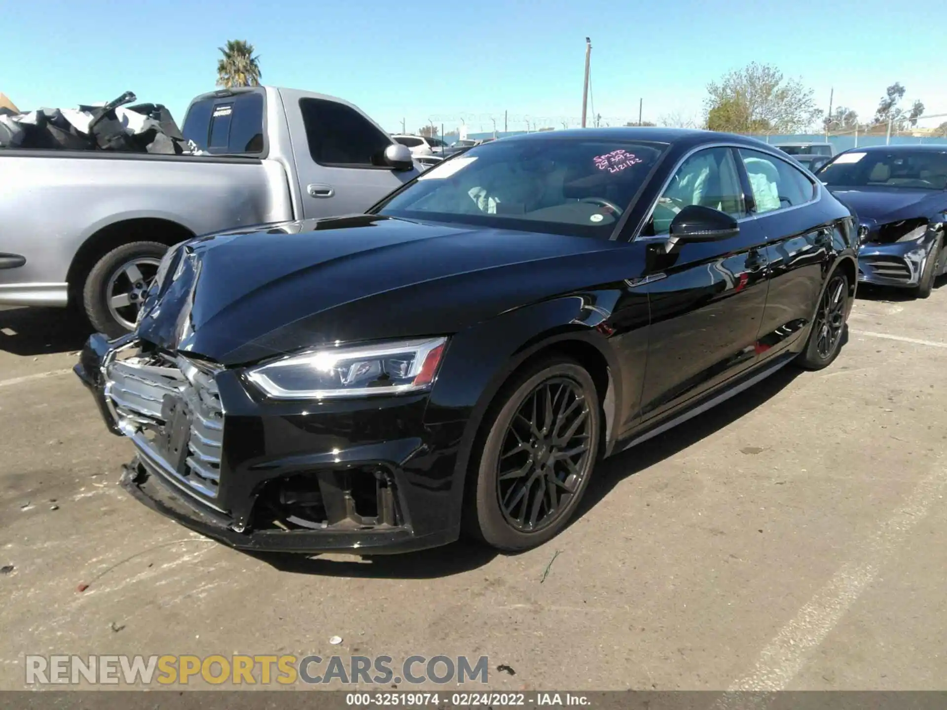 2 Photograph of a damaged car WAUDNCF55KA091896 AUDI A5 SPORTBACK 2019