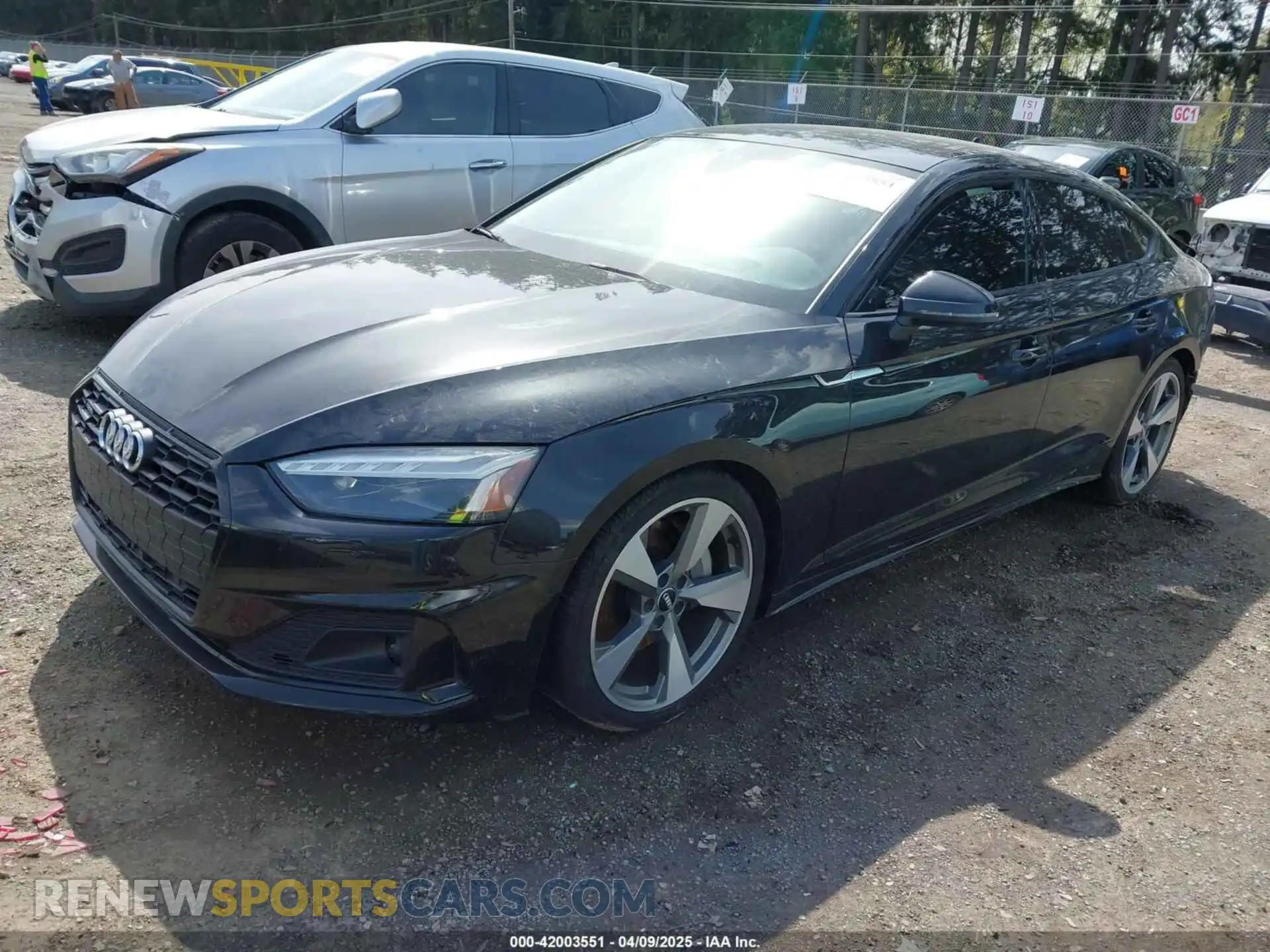 2 fotografías del automóvil dañado WAUBNCF50LA004494 AUDI A5 SPORTBACK 2020