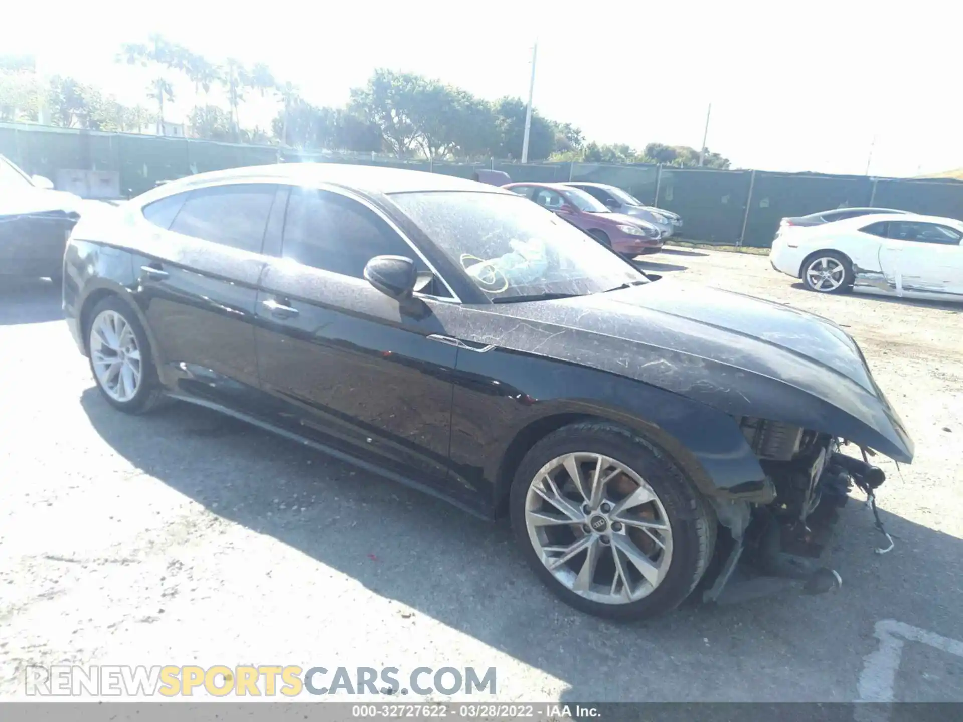 1 fotografías del automóvil dañado WAUABCF50MA009975 AUDI A5 SPORTBACK 2021