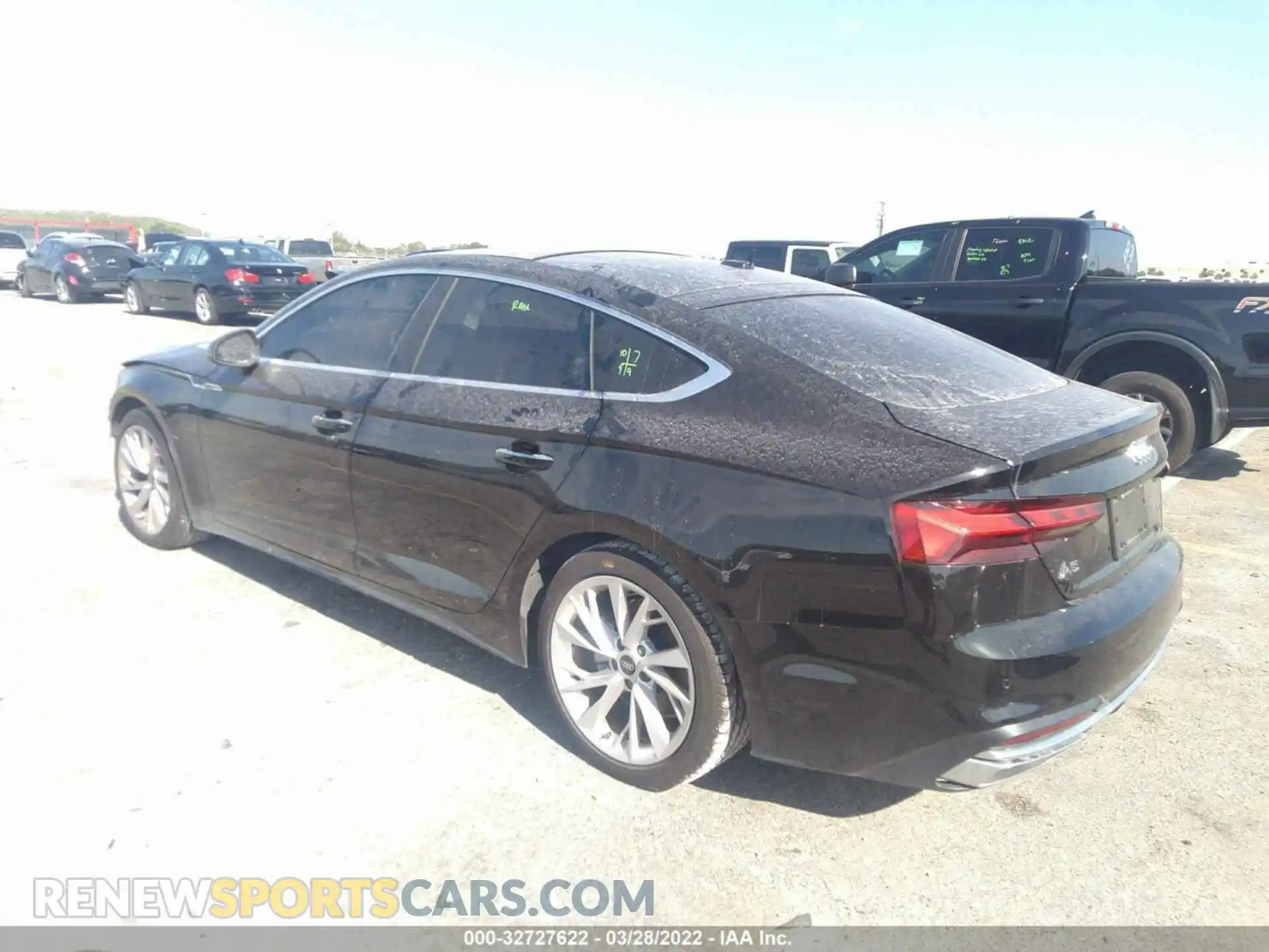 3 fotografías del automóvil dañado WAUABCF50MA009975 AUDI A5 SPORTBACK 2021