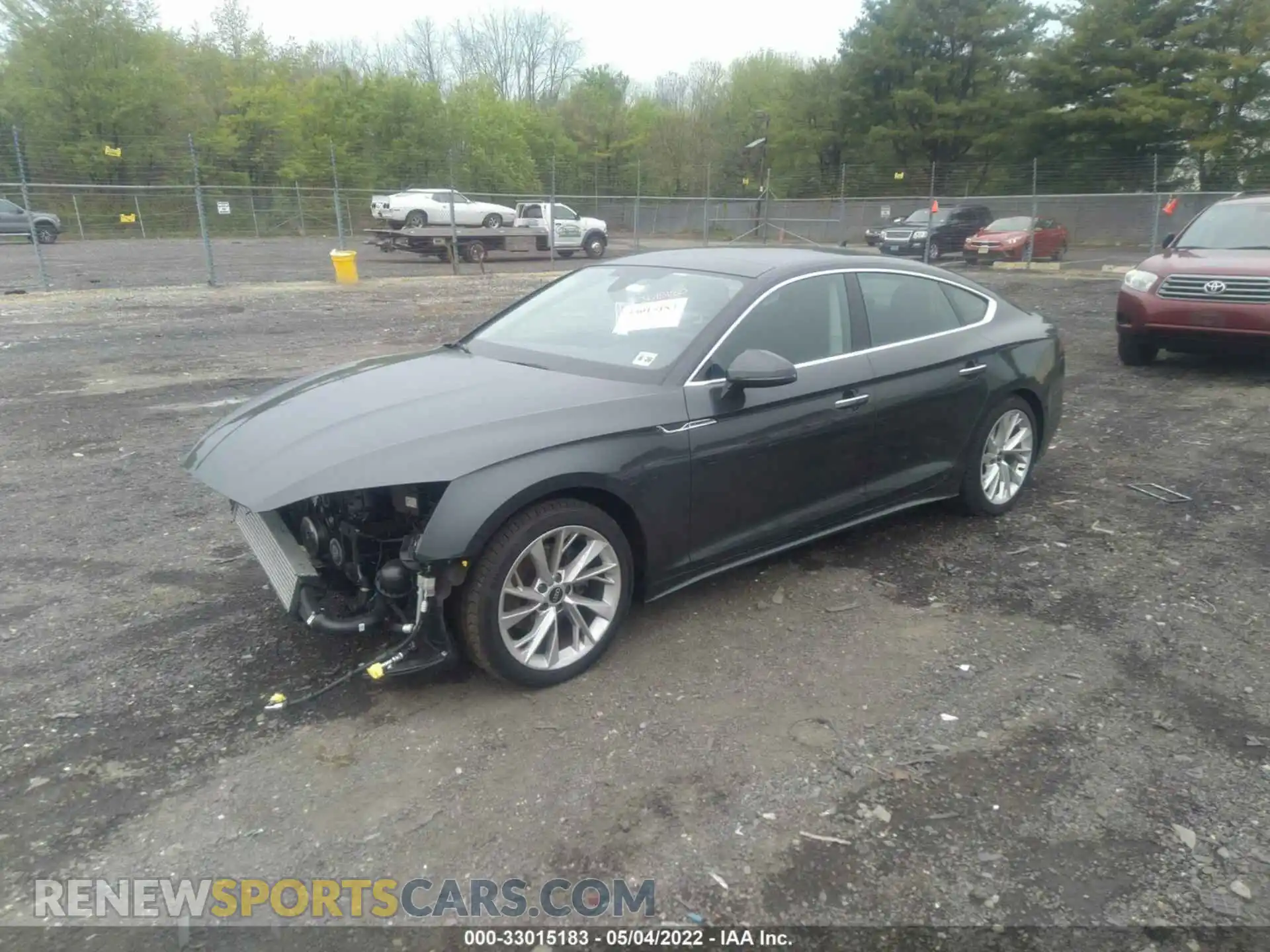 2 fotografías del automóvil dañado WAUABCF52MA062970 AUDI A5 SPORTBACK 2021
