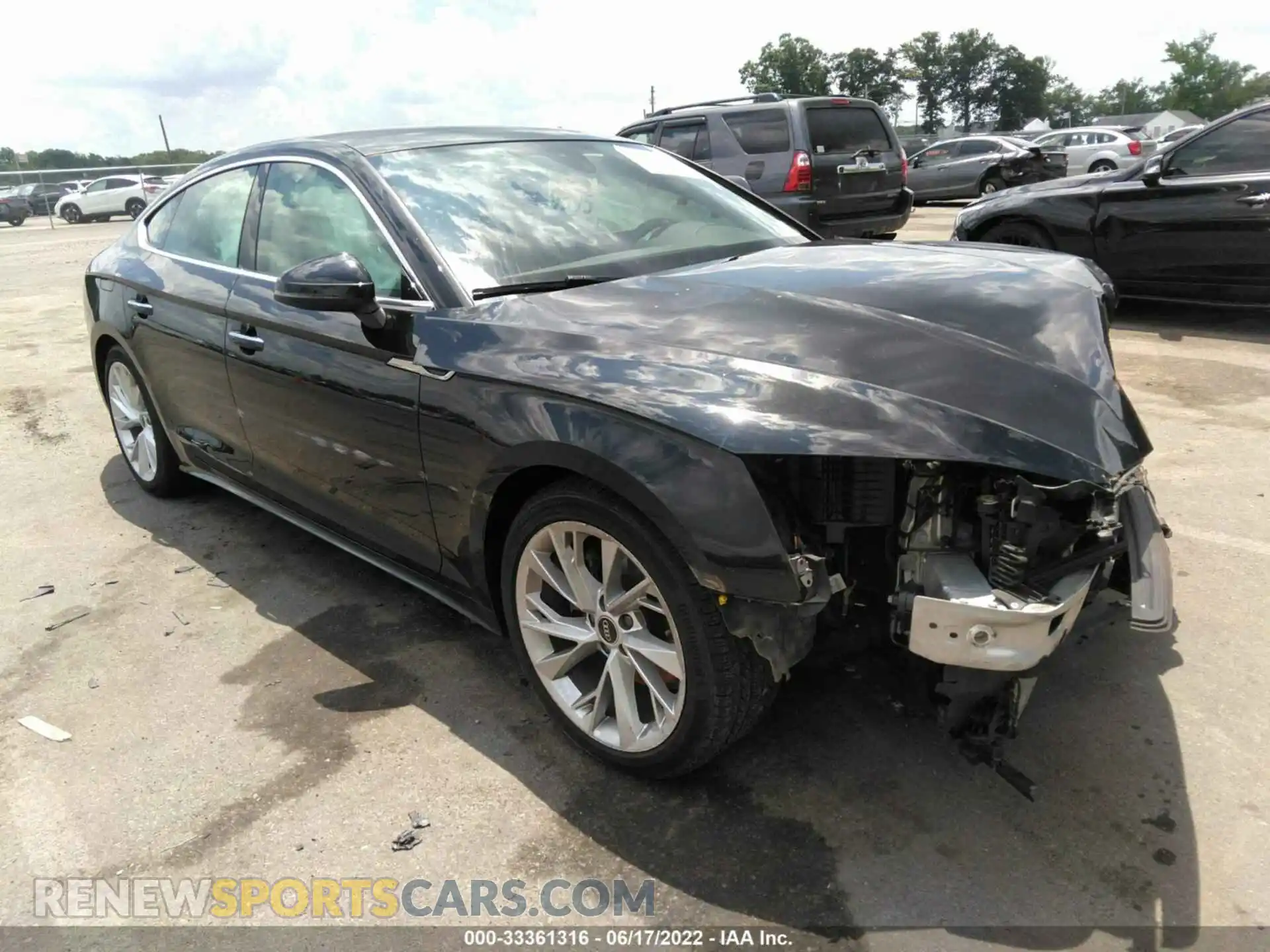 1 fotografías del automóvil dañado WAUABCF53MA024633 AUDI A5 SPORTBACK 2021