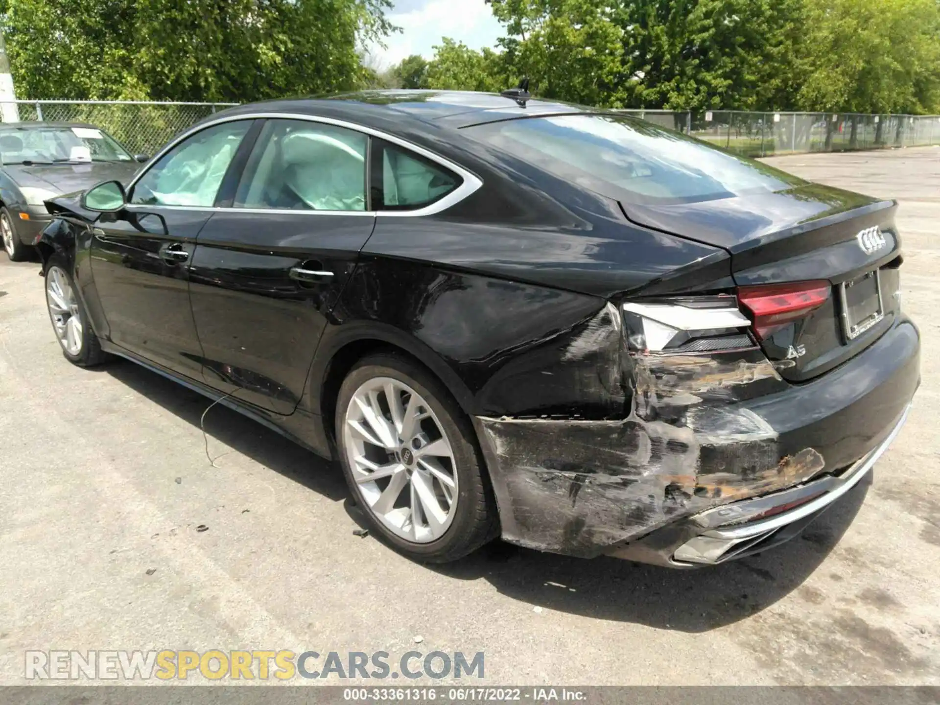 3 fotografías del automóvil dañado WAUABCF53MA024633 AUDI A5 SPORTBACK 2021