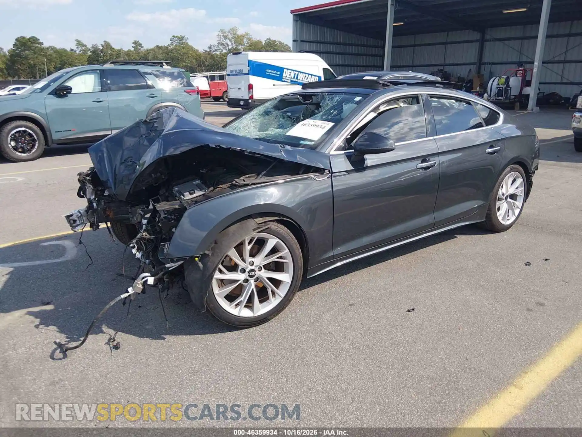 2 fotografías del automóvil dañado WAUABCF58MA024370 AUDI A5 SPORTBACK 2021