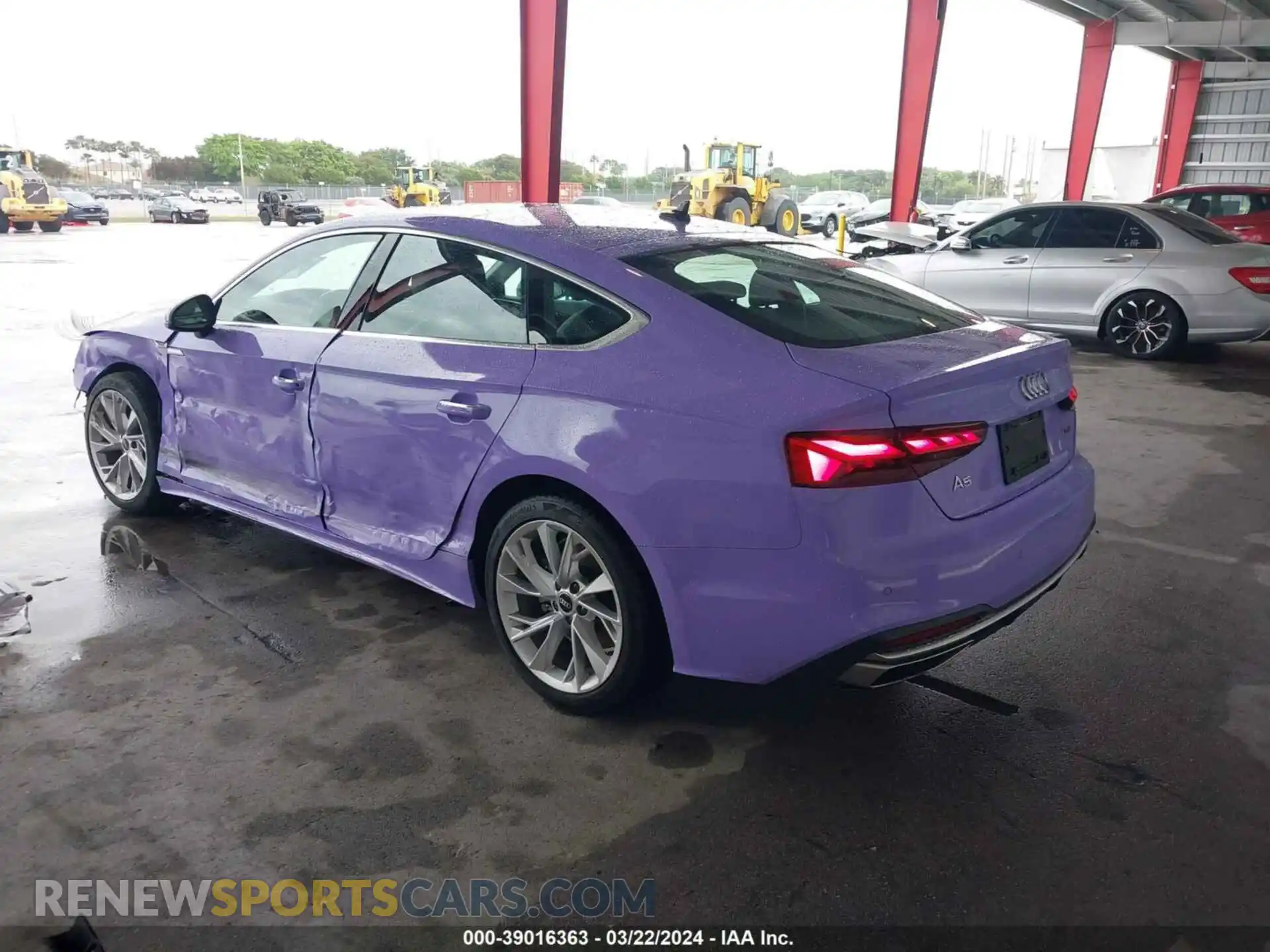 3 Фотография поврежденного автомобиля WAUABCF5XMA037380 AUDI A5 SPORTBACK 2021