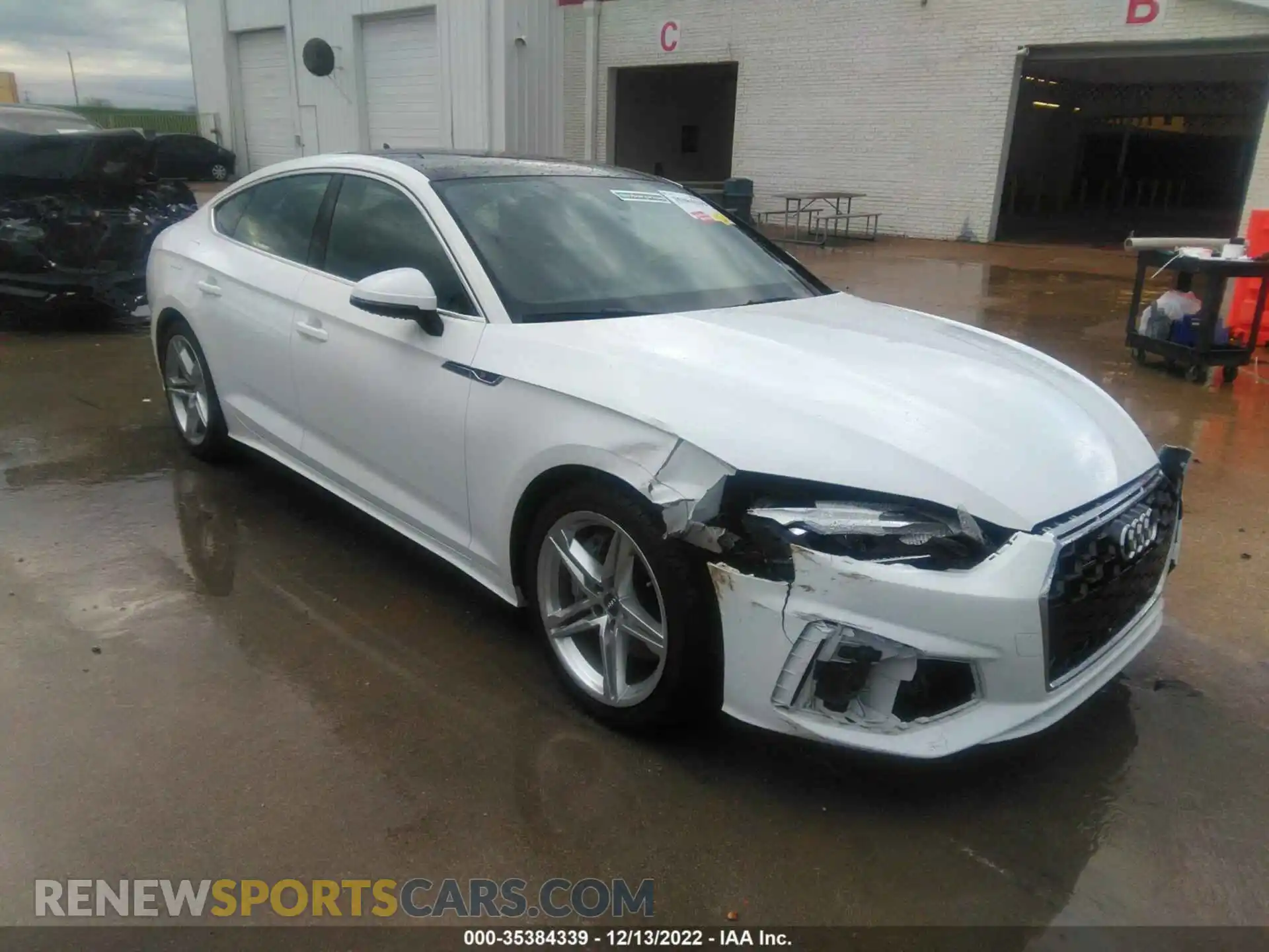 1 fotografías del automóvil dañado WAUDACF53MA013647 AUDI A5 SPORTBACK 2021