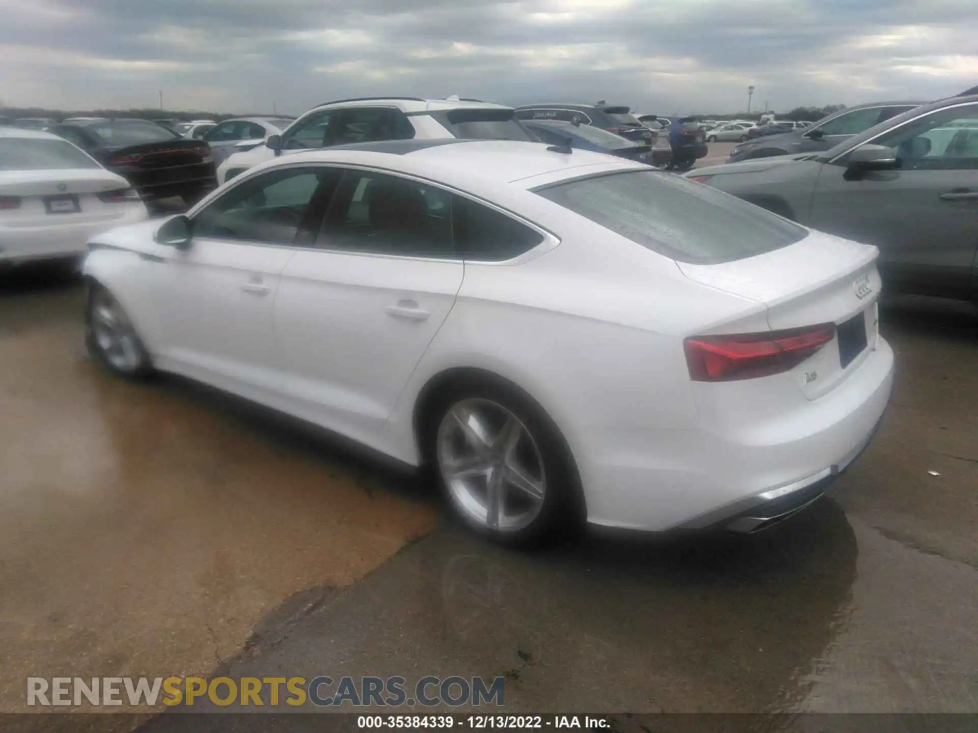 3 fotografías del automóvil dañado WAUDACF53MA013647 AUDI A5 SPORTBACK 2021
