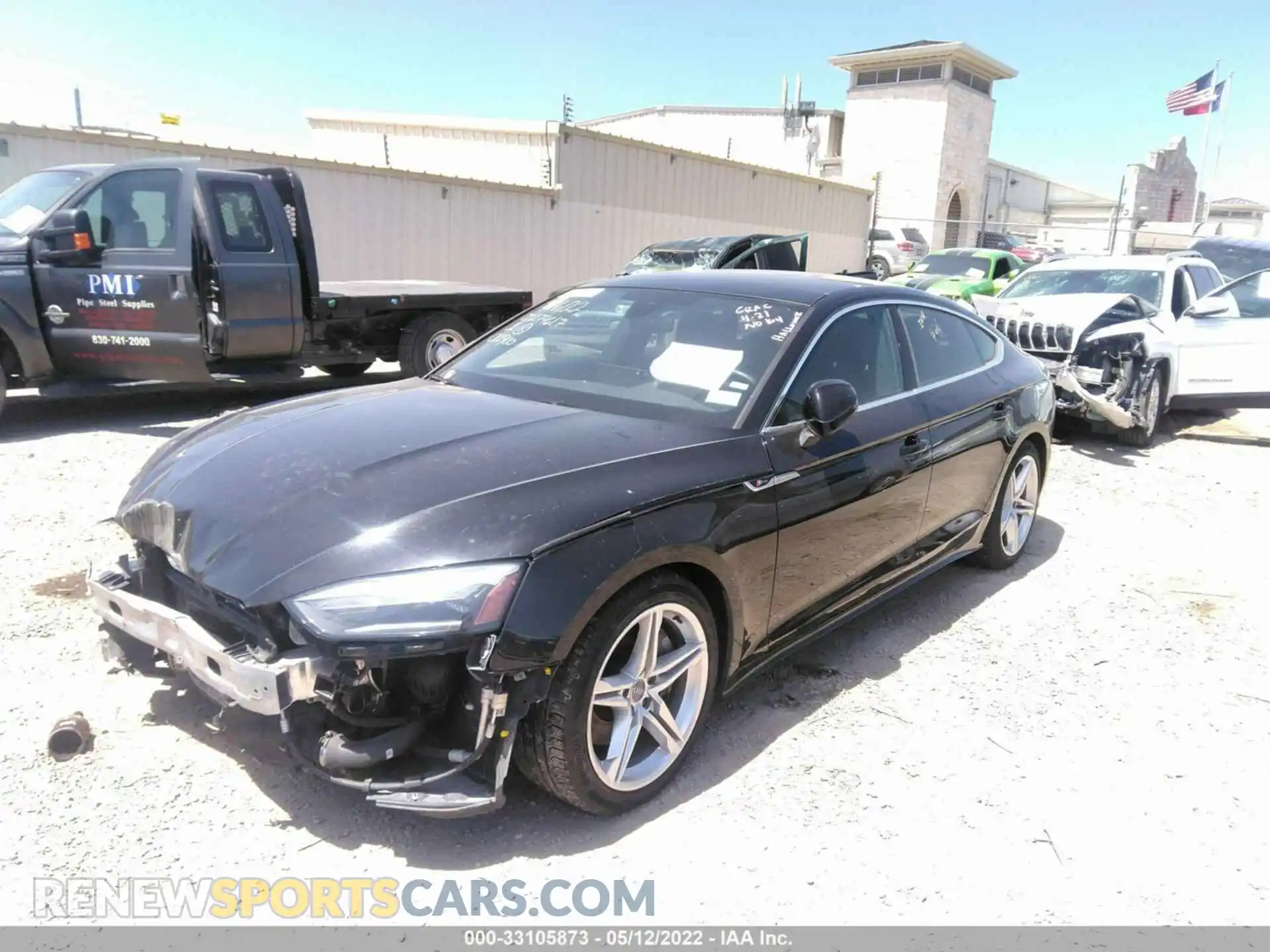 2 fotografías del automóvil dañado WAUDACF53MA018900 AUDI A5 SPORTBACK 2021