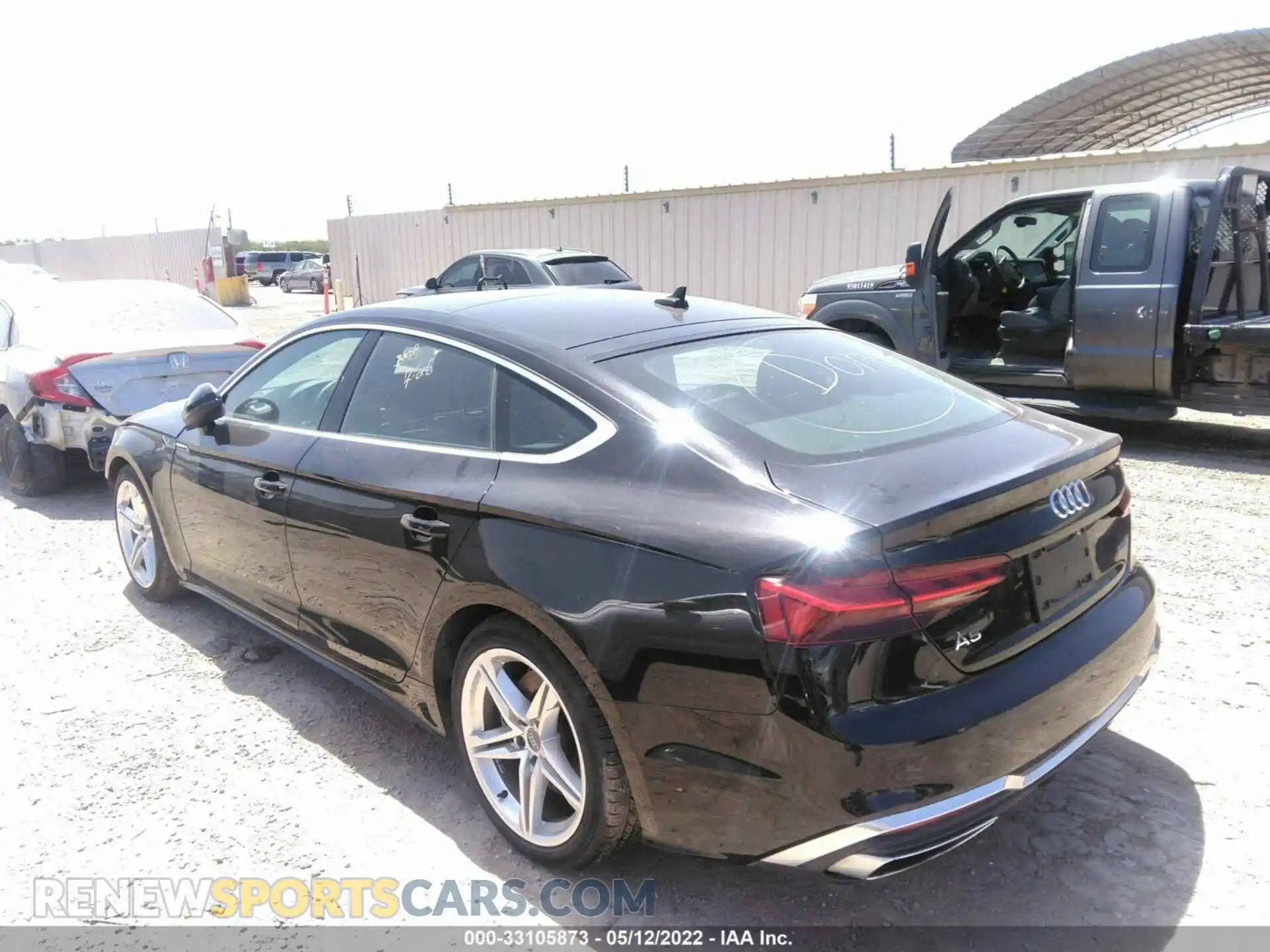 3 fotografías del automóvil dañado WAUDACF53MA018900 AUDI A5 SPORTBACK 2021