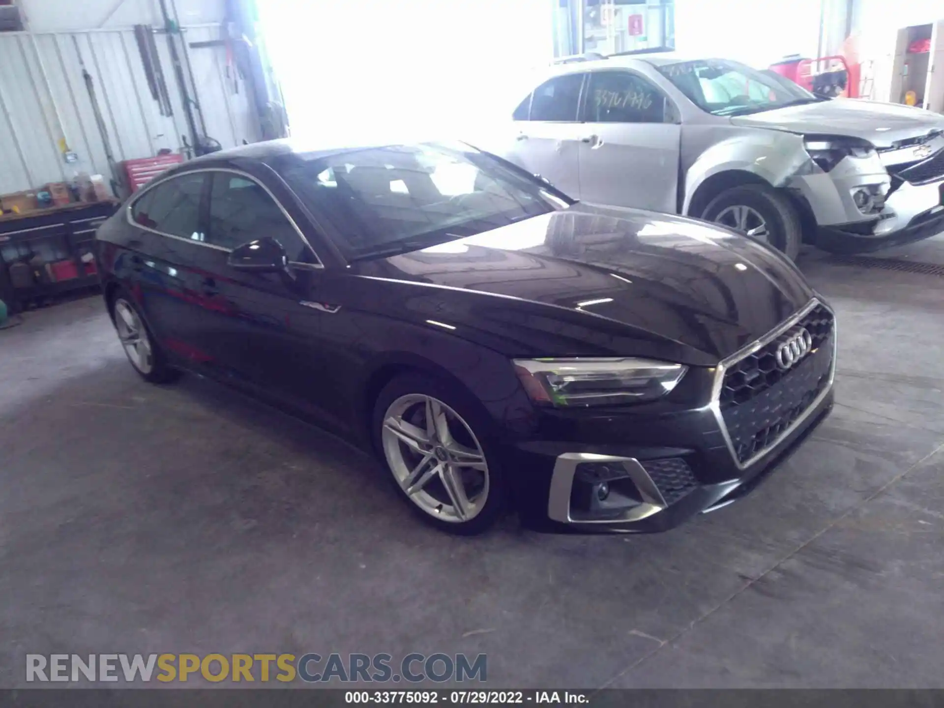 1 fotografías del automóvil dañado WAUDACF55MA011463 AUDI A5 SPORTBACK 2021