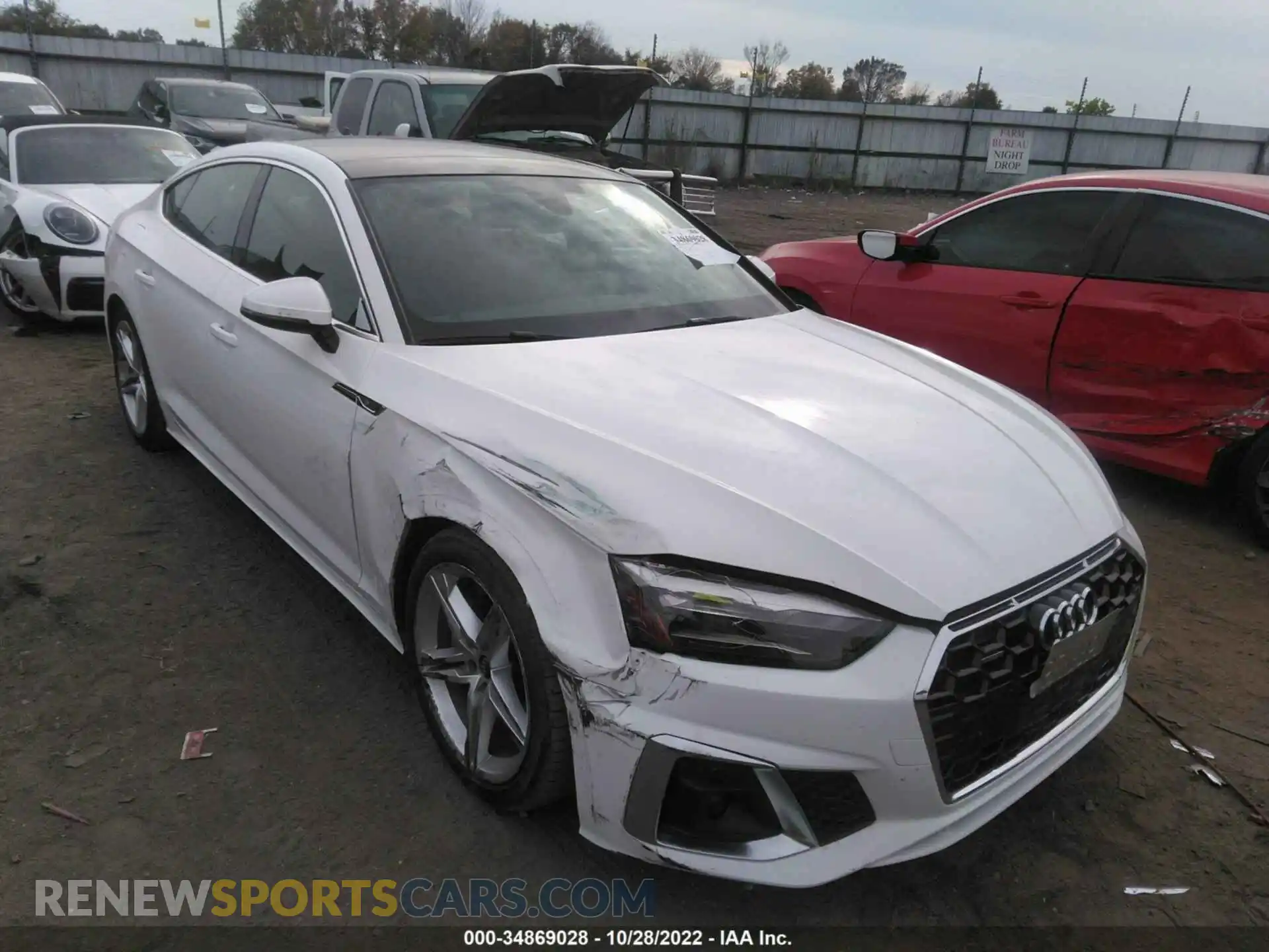 1 fotografías del automóvil dañado WAUDACF55MA044530 AUDI A5 SPORTBACK 2021