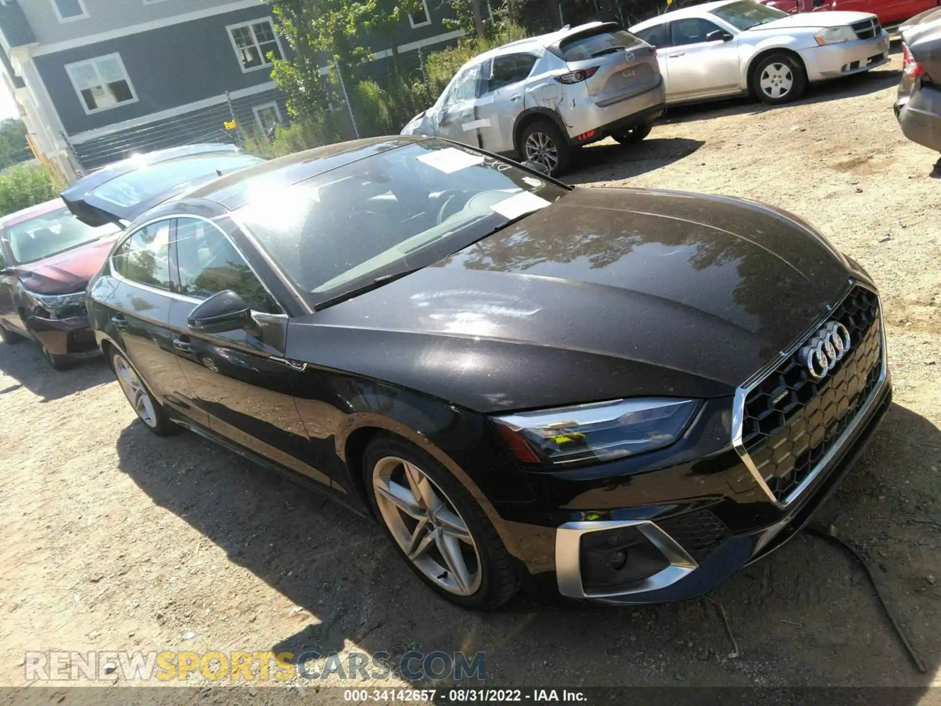 1 fotografías del automóvil dañado WAUDACF56MA009110 AUDI A5 SPORTBACK 2021
