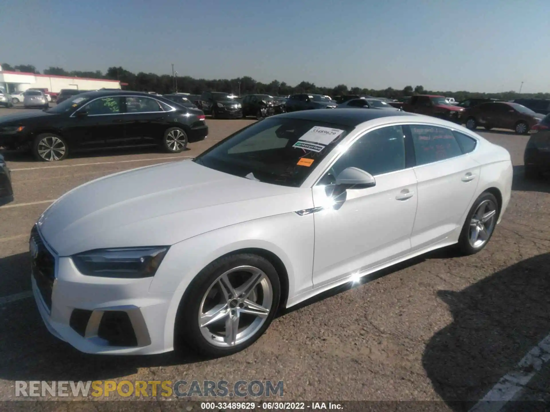 2 fotografías del automóvil dañado WAUDACF56MA057173 AUDI A5 SPORTBACK 2021