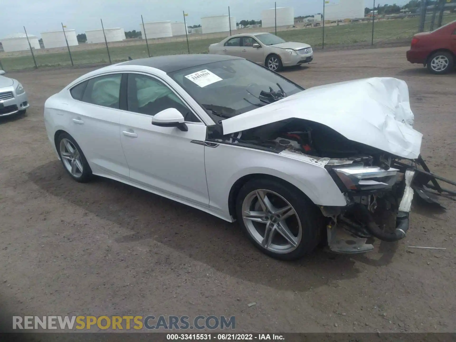 1 fotografías del automóvil dañado WAUDACF57MA020875 AUDI A5 SPORTBACK 2021